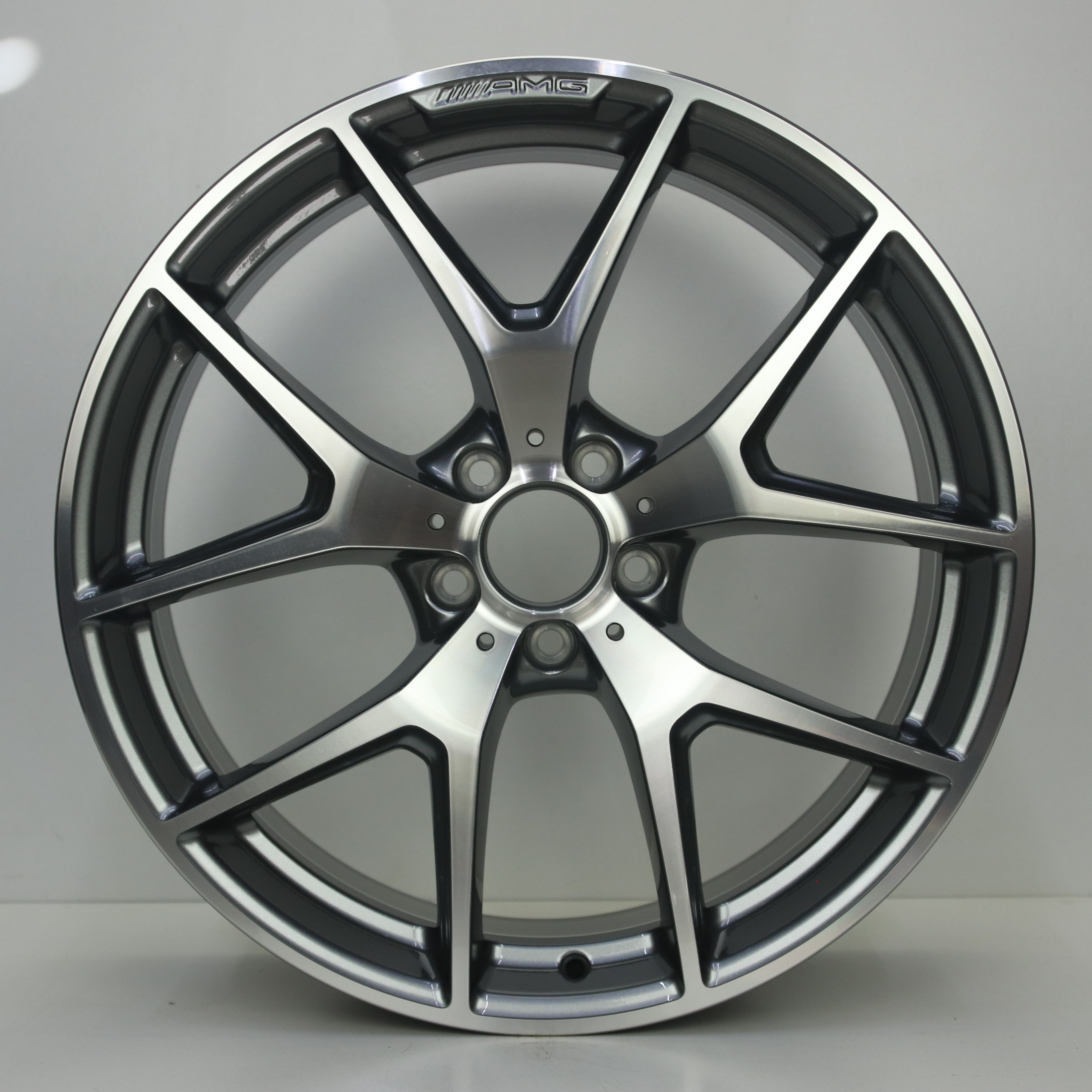 OS1008553 Originele 20 inch lichtmetalen Mercedes-Benz GLC-klasse 43 AMG coupe velgen (breedset) 8.50X20 5X112 ET40.0 NB66.60 Antraciet gepolijst