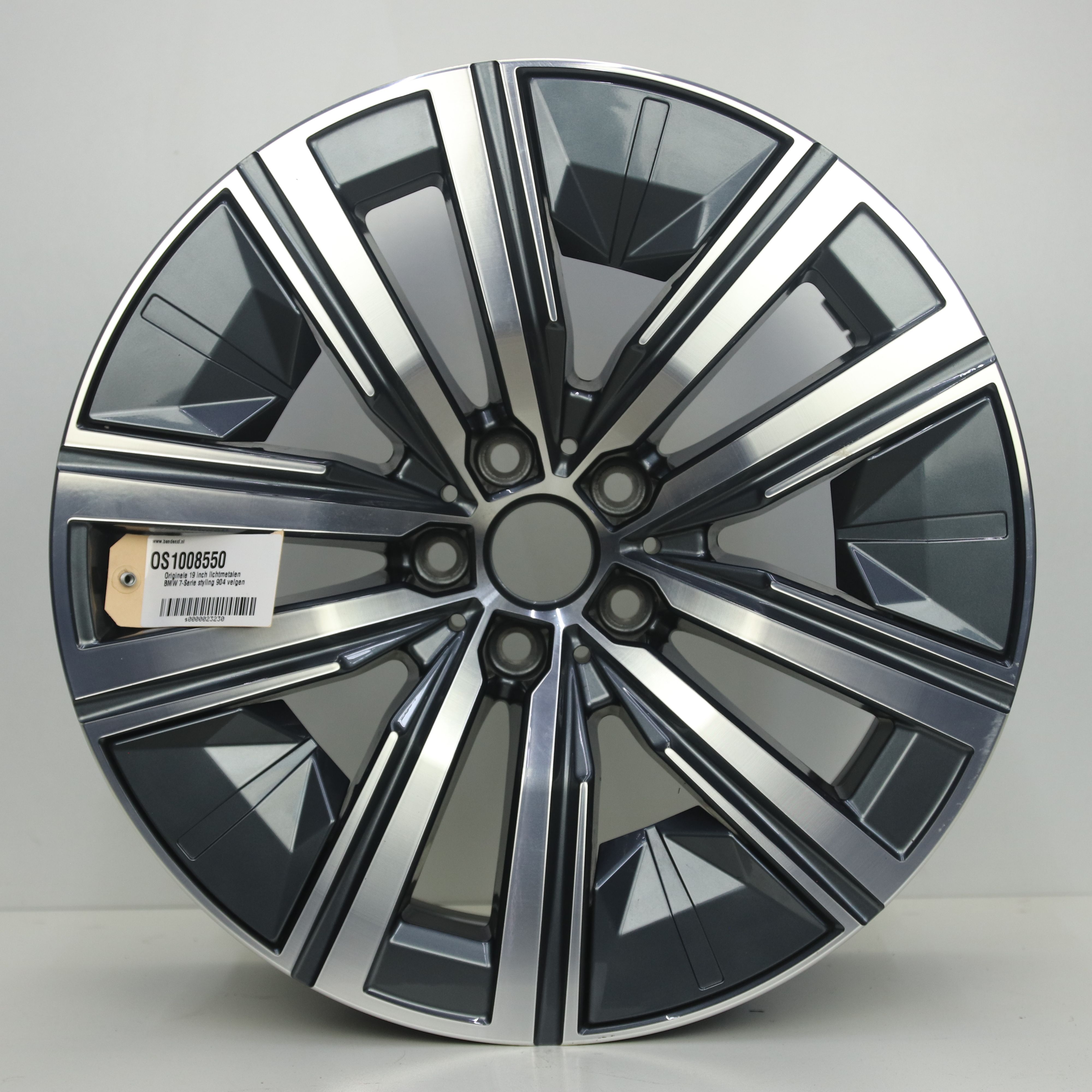 OS1008550 Originele 19 inch lichtmetalen BMW 7-Serie styling 904 velgen 8.50X19 5X112 ET26.0 NB66.60 Antraciet gepolijst