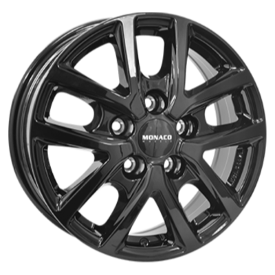 Monaco CL2T 6.50X16 5X112 ET52.0 NB66.60 Zwart Glans