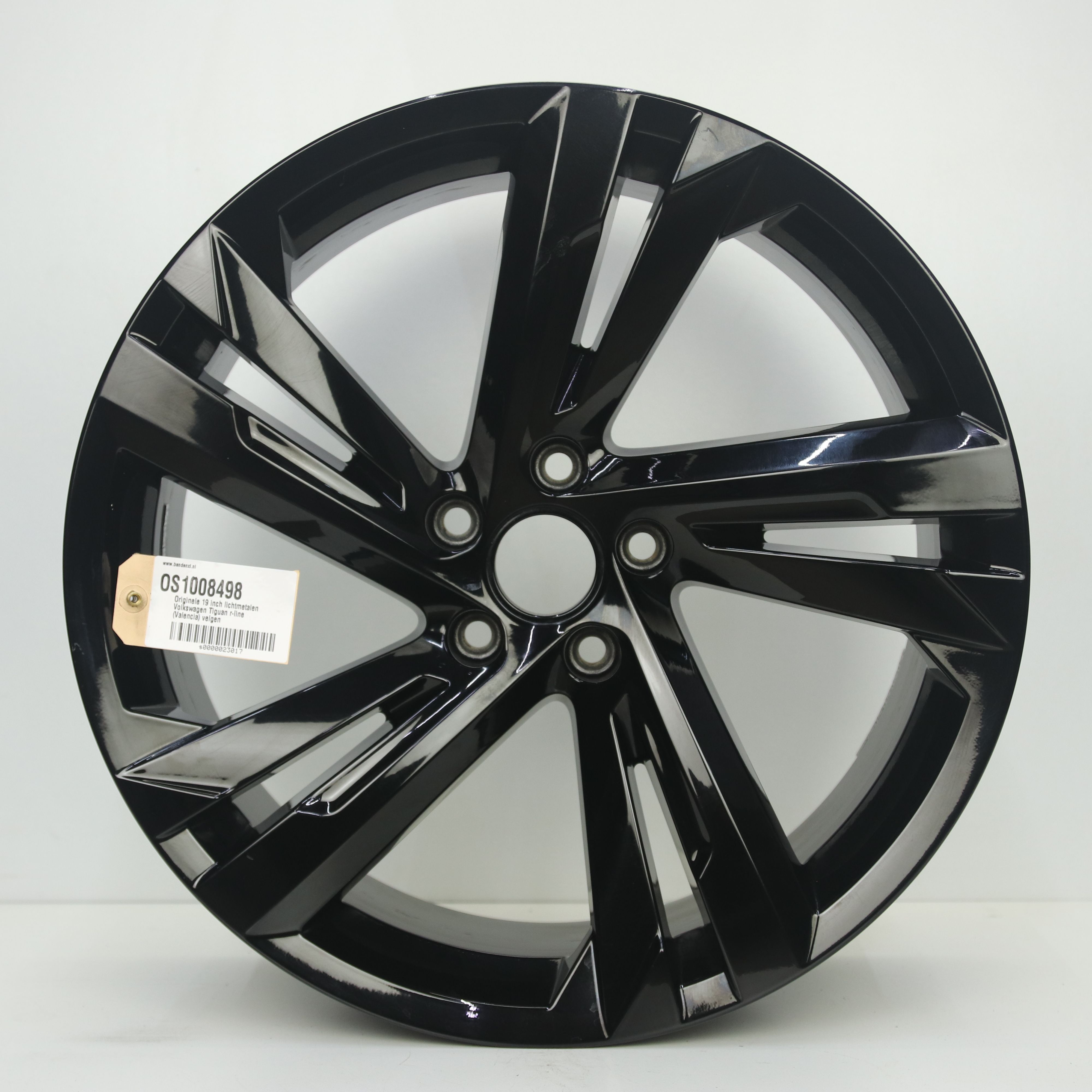 OS1008498 Originele 19 inch lichtmetalen Volkswagen Tiguan r-line (Valencia) velgen 8.50X19 5X112 ET38.0 NB57.10 Zwart
