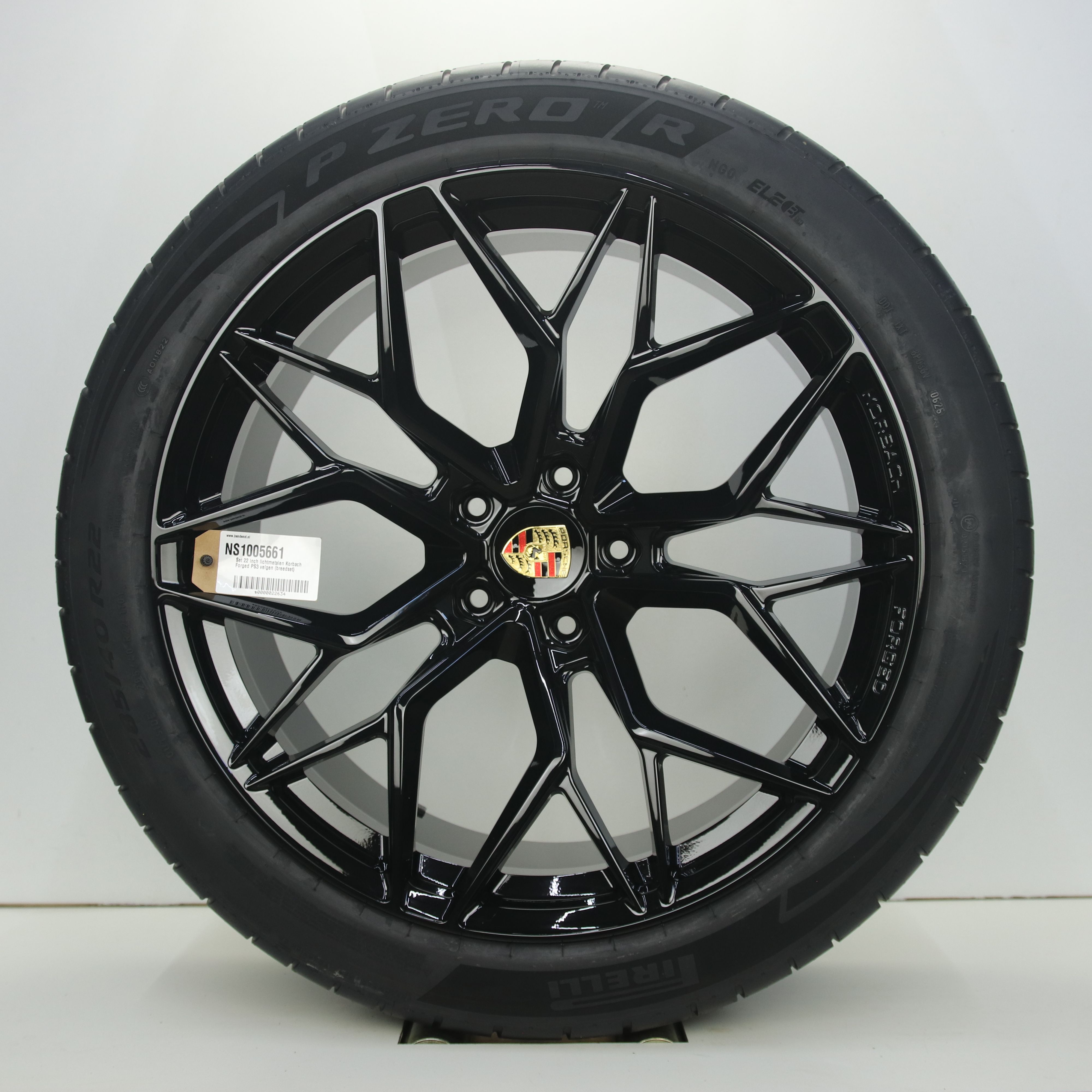 NS1005661 Set 22 inch lichtmetalen Korbach Forged PS3 velgen (breedset) 10.50X22 5X130 ET20.0 NB71.50 Zwart