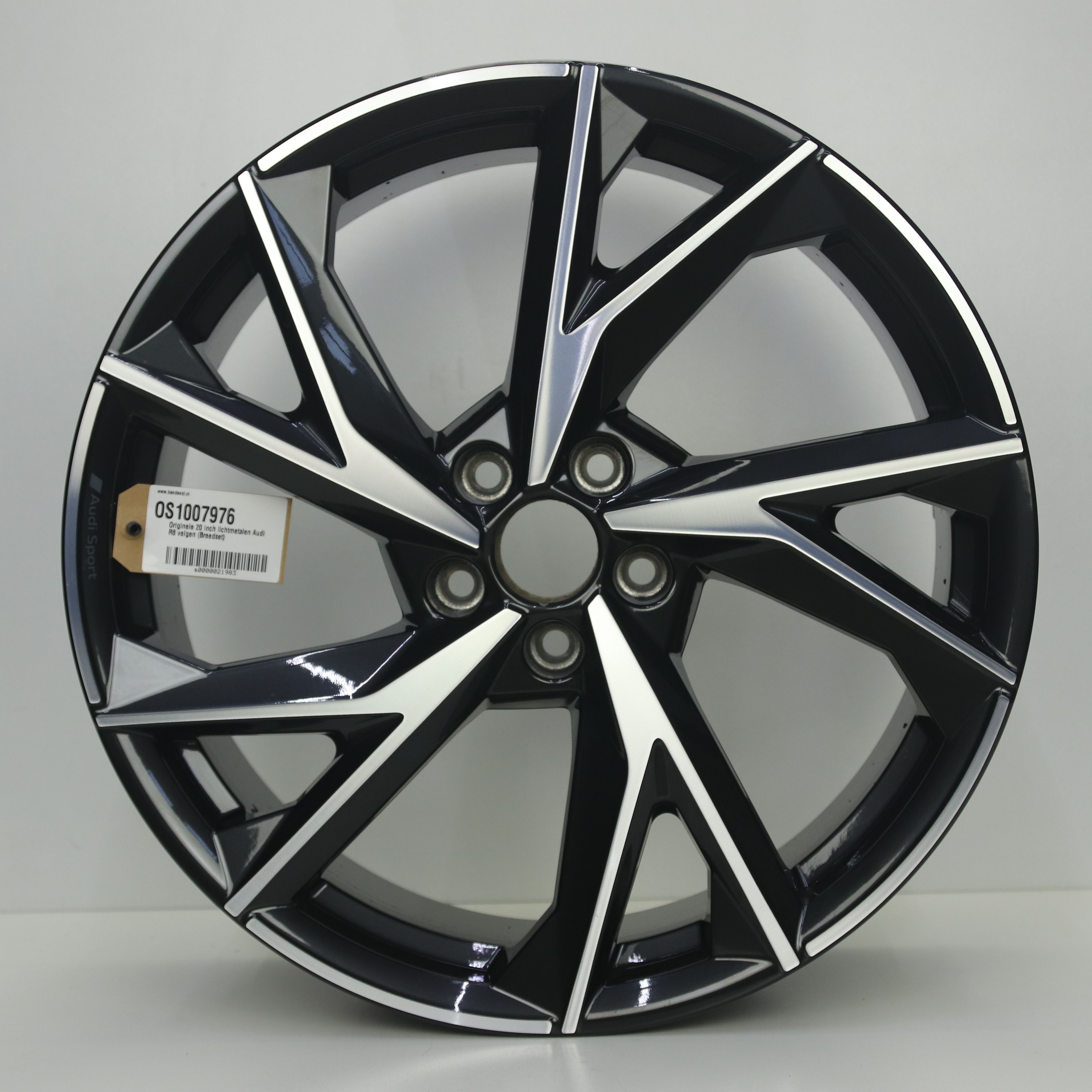 OS1007976 Originele 20 inch lichtmetalen Audi R8 velgen (Breedset) 8.50X20 5X112 ET42.0 NB66.60 Antraciet Gepolijst
