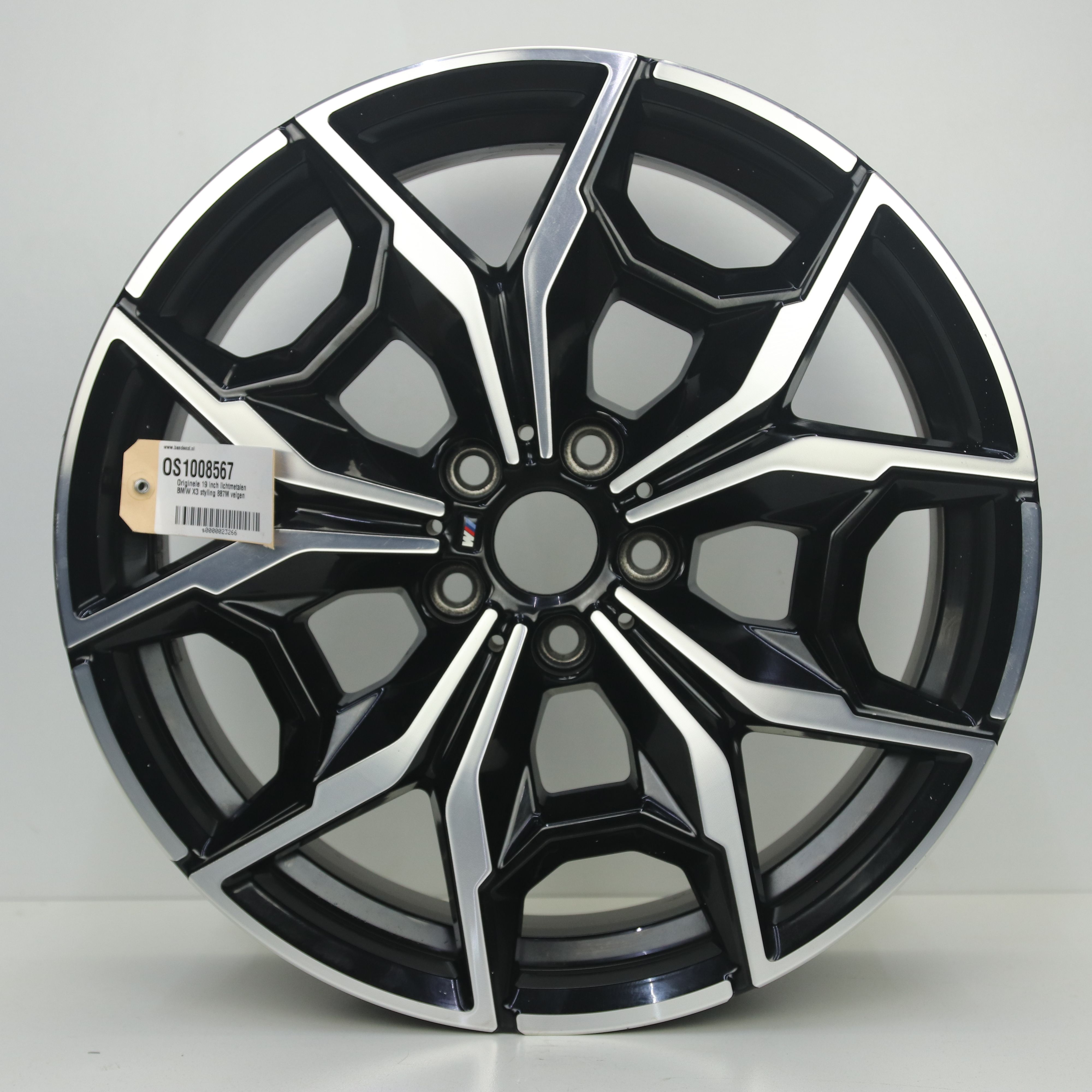 OS1008567 Originele 19 inch lichtmetalen BMW X3 styling 887M velgen 7.50X19 5X112 ET32.0 NB66.60 Zwart gepolijst