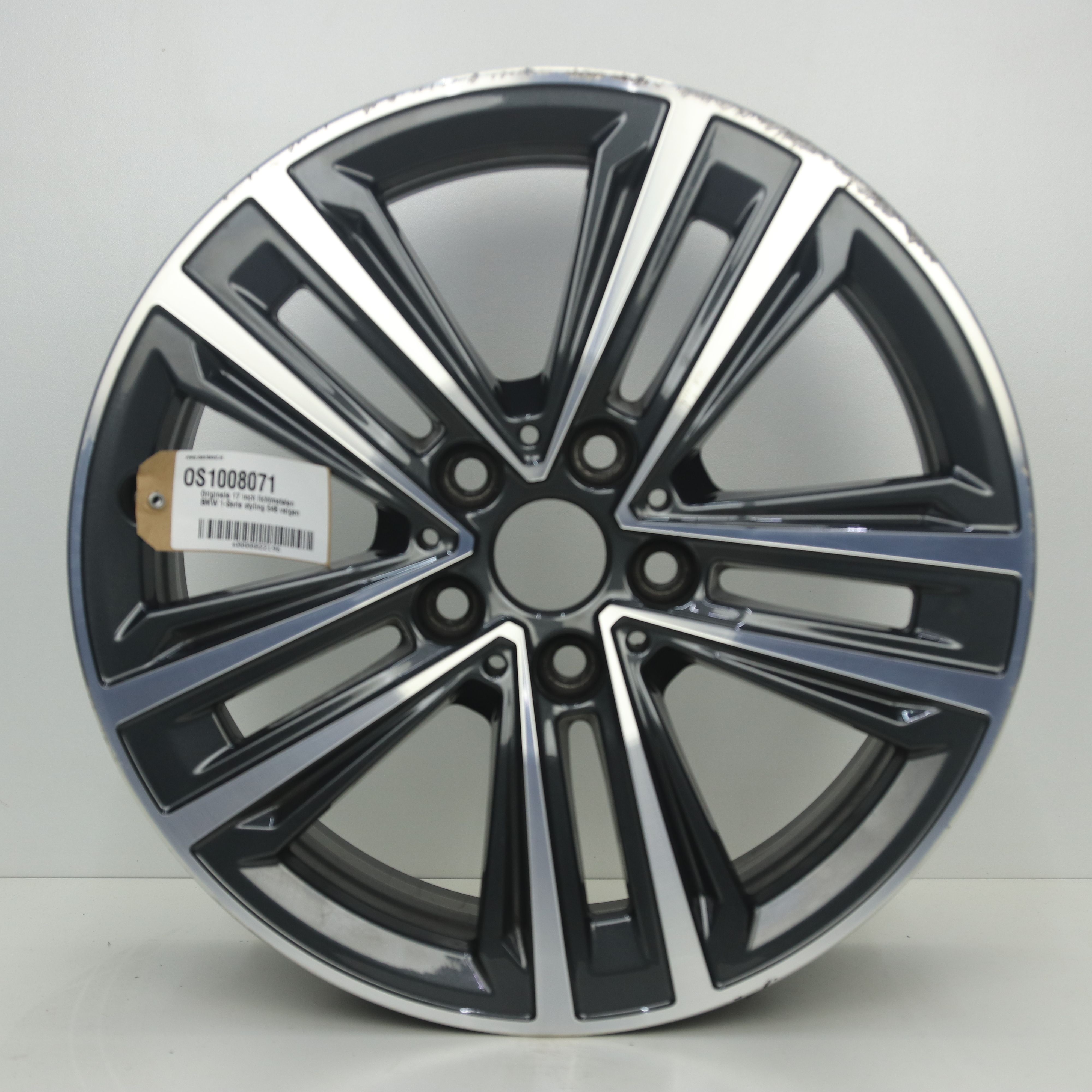 OS1008071 Originele 17 inch lichtmetalen BMW 1-serie styling 548 velgen 7.50X17 5X112 ET54.0 NB66.60 Antraciet gepolijst