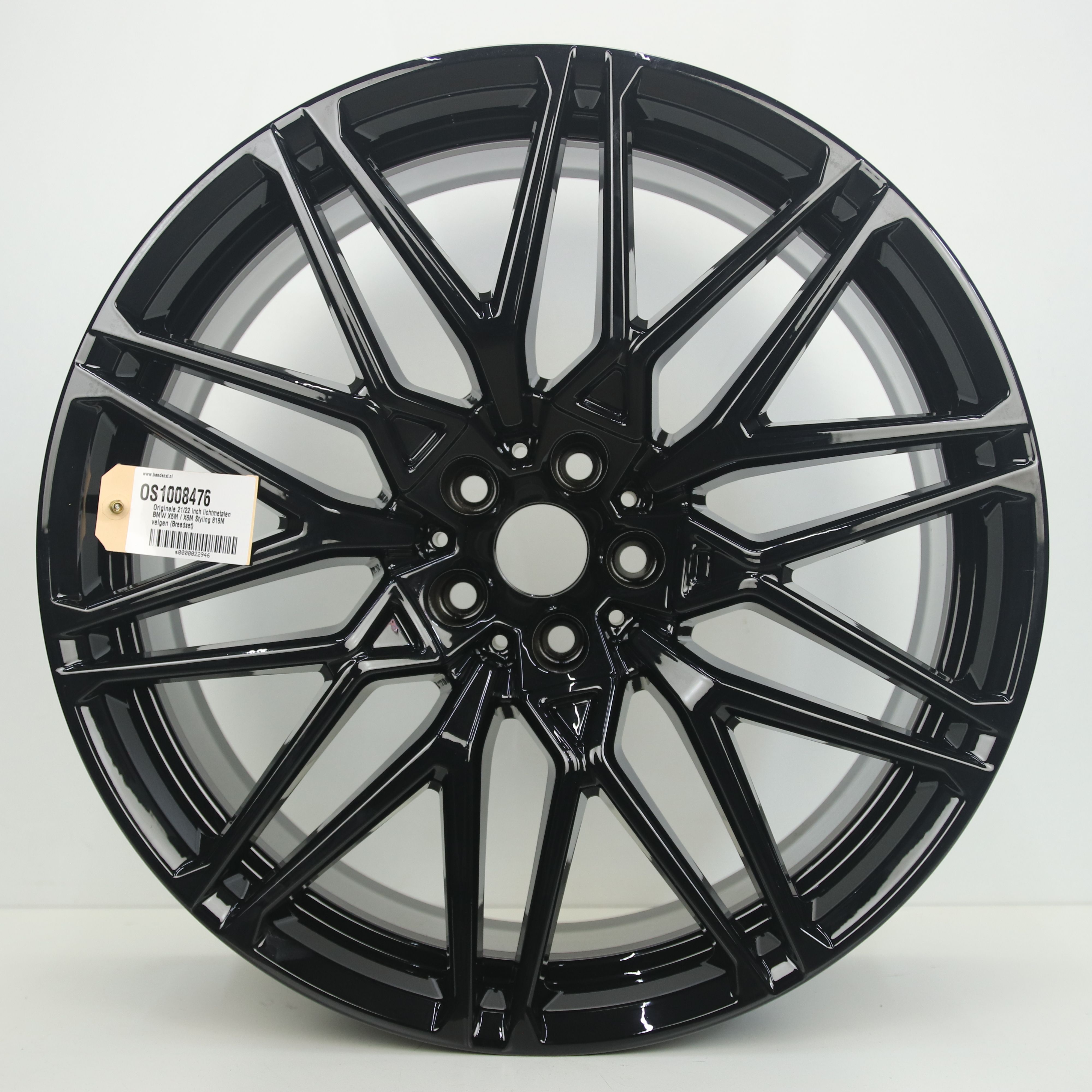 OS1008476 Originele 21/22 inch lichtmetalen BMW X5M / X6M Styling 818M velgen (Breedset) 10.50X21 5X112 ET31.0 NB66.60 Zwart
