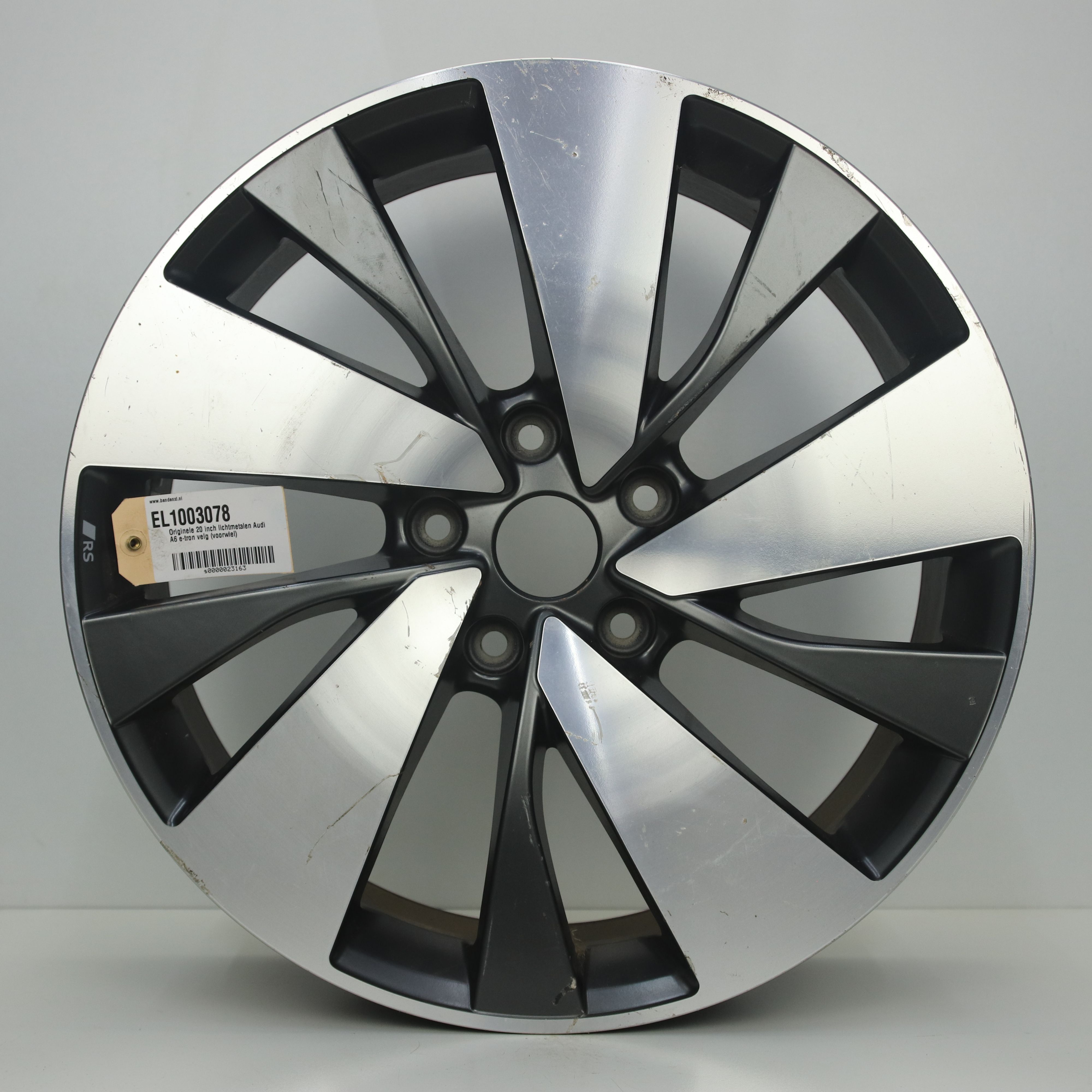 EL1003078 Originele 20 inch lichtmetalen Audi A6 e-tron velg (voorwiel) 8.00X20 5X130 ET40.0 NB66.60 Mat antraciet gepolijst