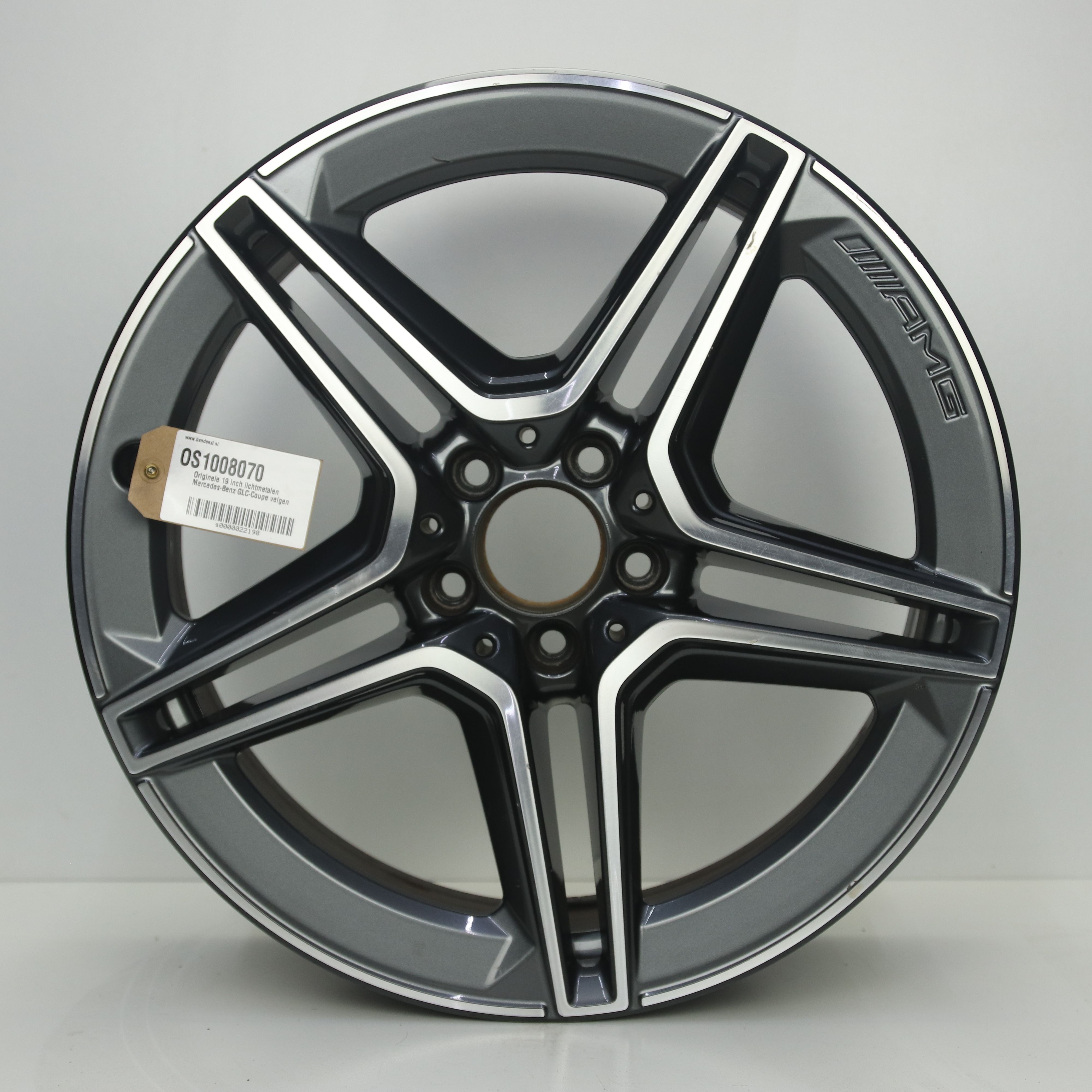 OS1008070 Originele 19 inch lichtmetalen Mercedes-Benz GLC-Coupe velgen 8.00X19 5X112 ET38.0 NB66.60 Zwart gepolijst