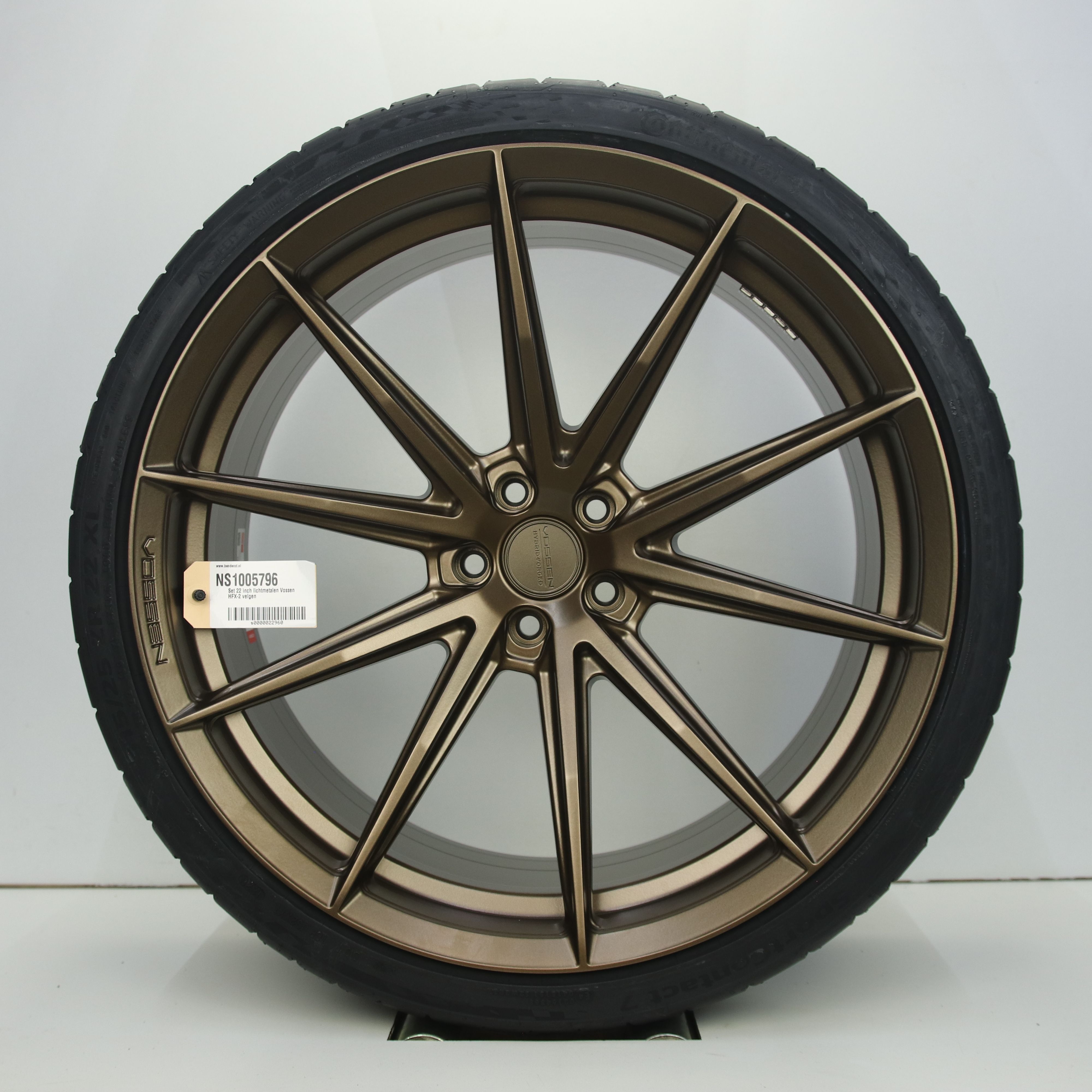 NS1005796 Set 22 inch lichtmetalen Vossen HFX-2 velgen 11.00X22 5X112 ET17.0 NB66.60 Mat brons