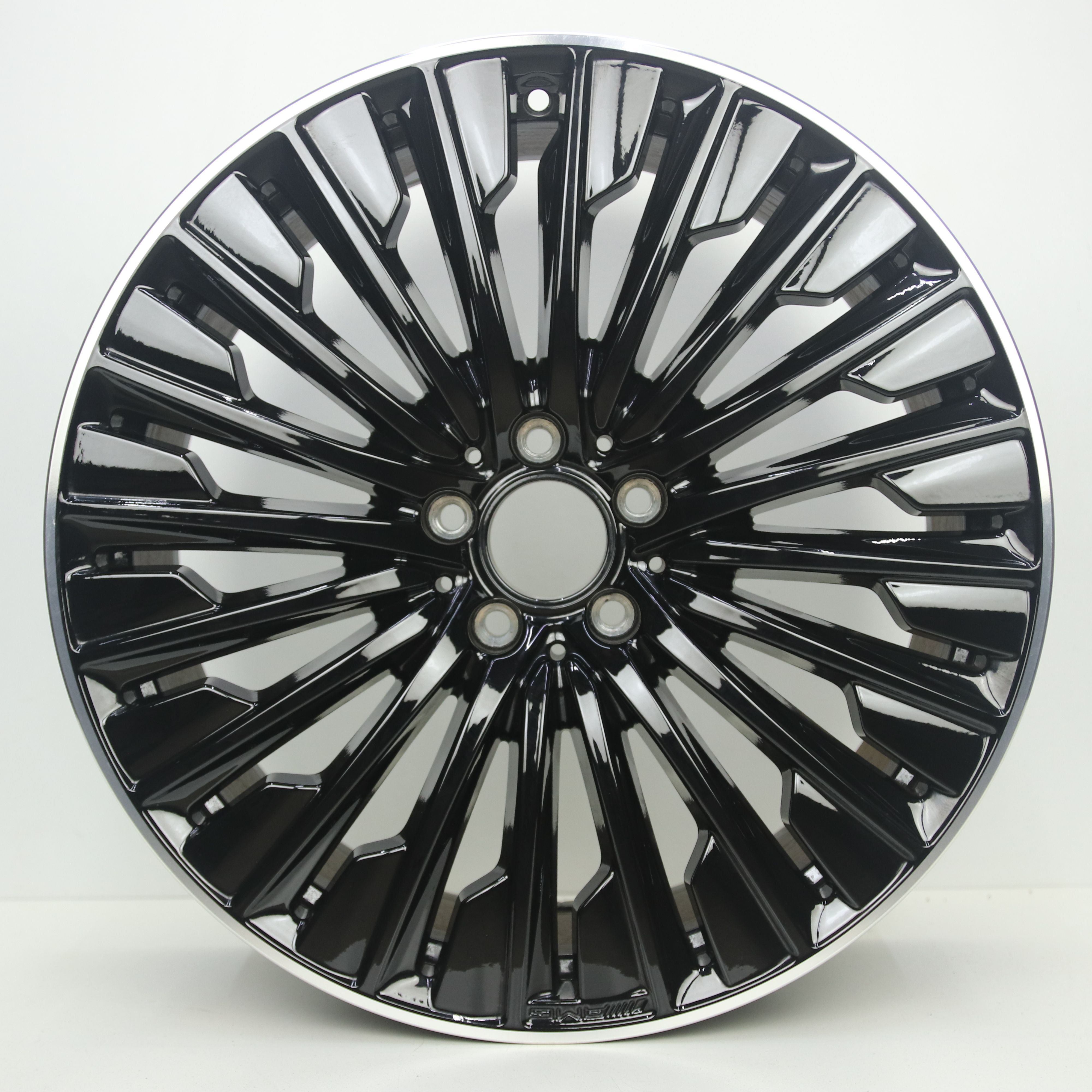 IN1003156 Originele 20 inch lichtmetalen Mercedes-Benz E-klasse AMG velgen (Breedset) 8.50X20 5X112 ET35.5 NB66.60 Zwart gepolijst