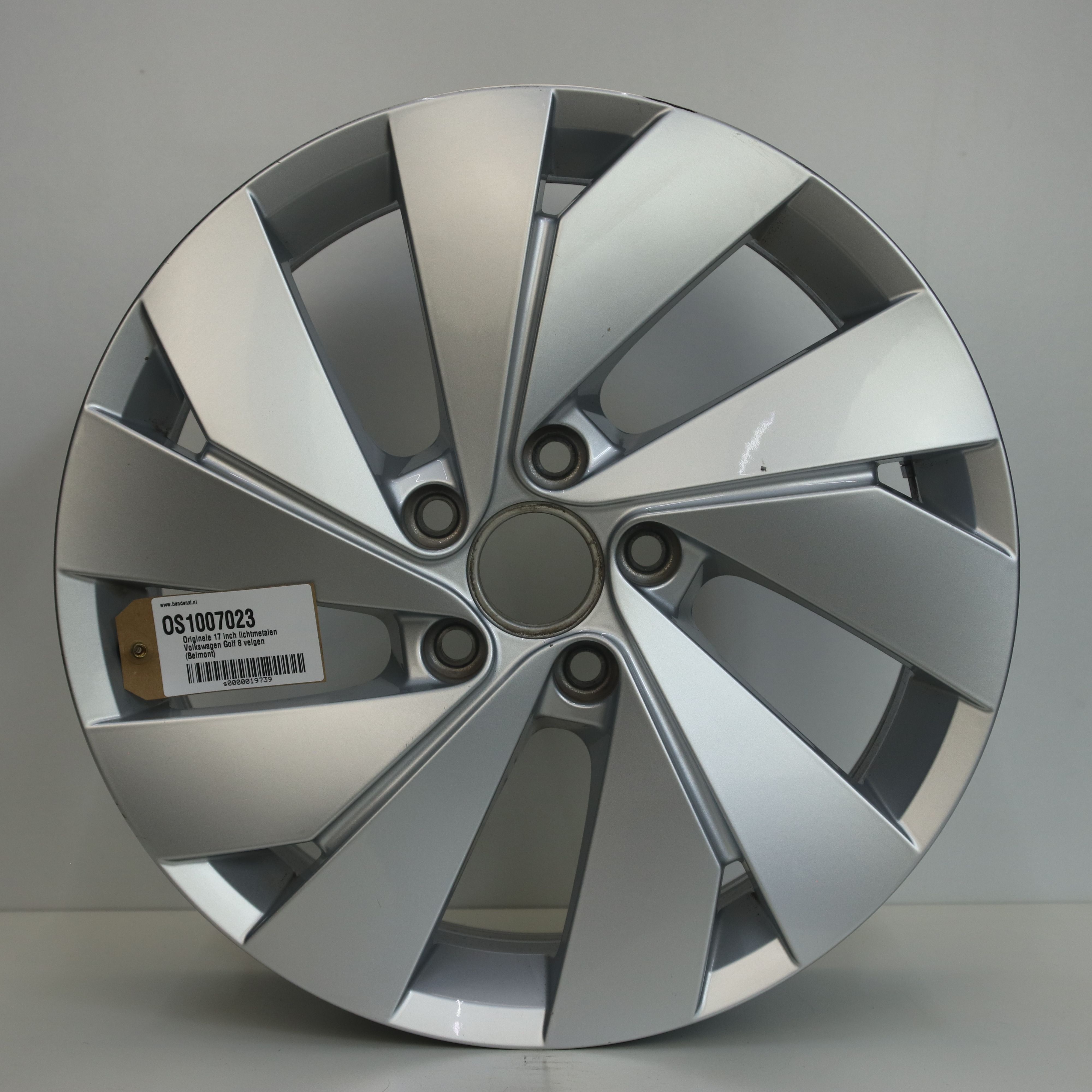 OS1007023 Originele 17 inch lichtmetalen Volkswagen Golf 8 velgen (Belmont) 6.50X17 5X112 ET46.0 NB57.10 Zilver