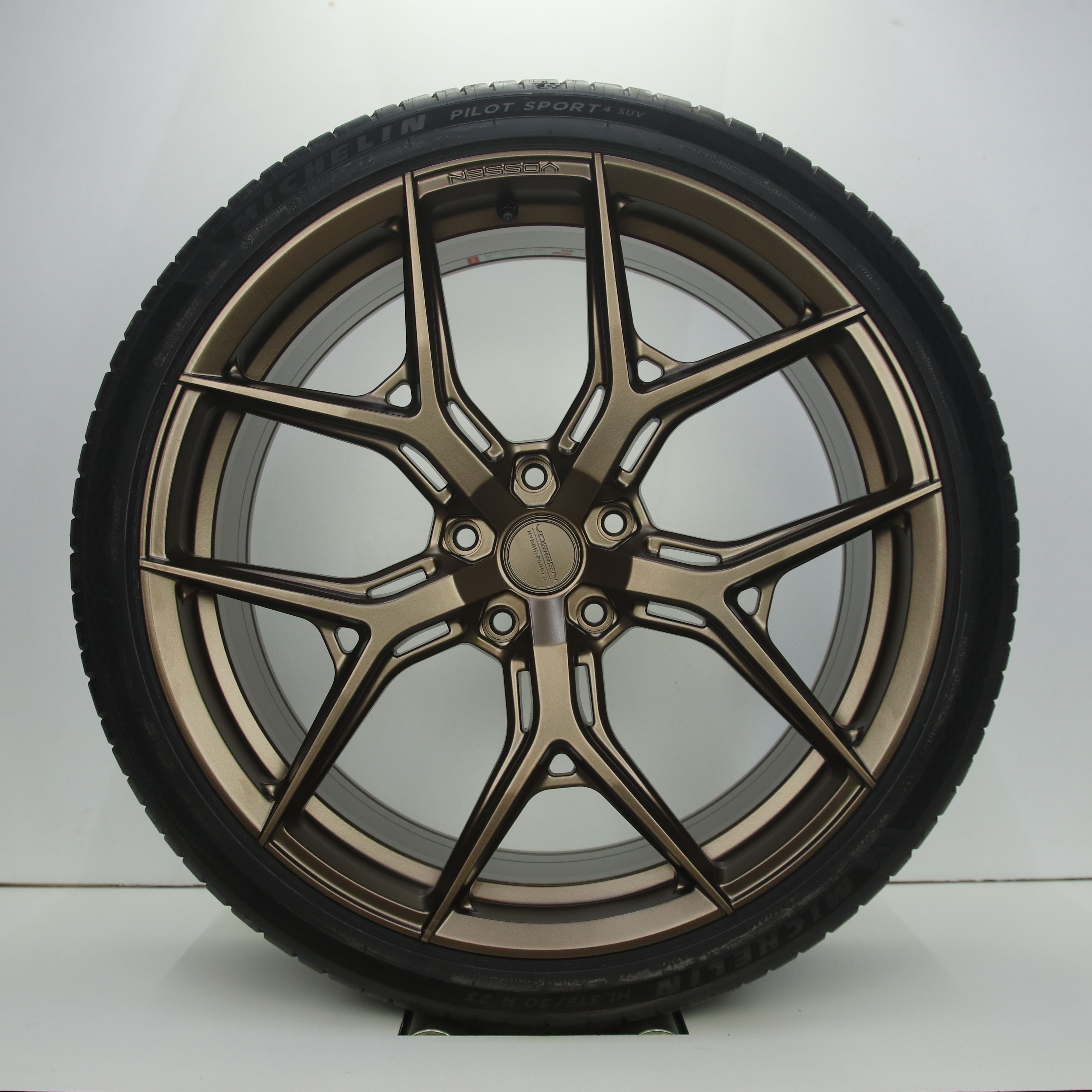 NS1005459 Set 23 inch lichtmetalen Vossen HF-5 velgen (Breedset) 10.00X23 5X130 ET38.0 NB71.60 Mat brons