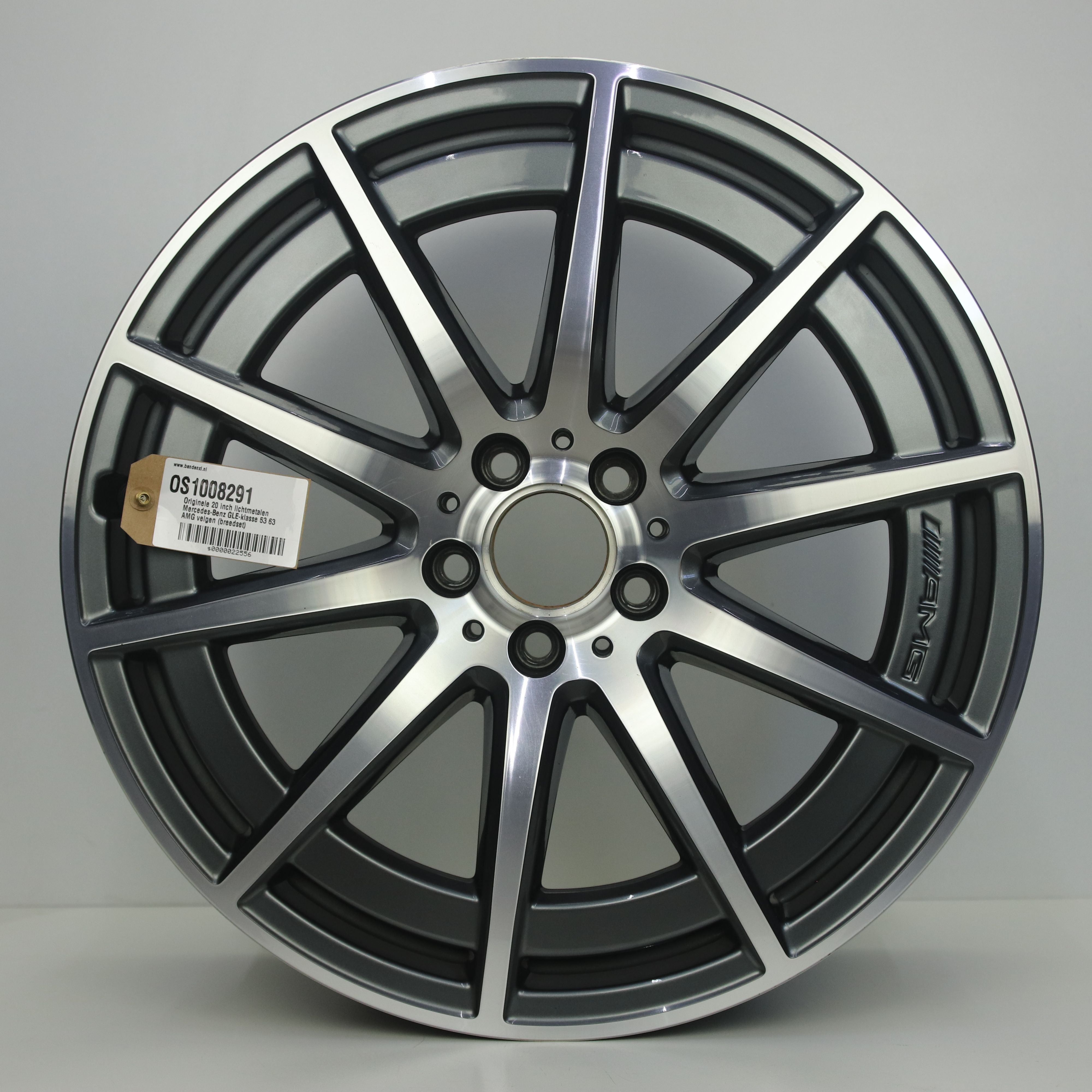 OS1008291 Originele 20 inch lichtmetalen Mercedes-Benz GLE-klasse 53 63 AMG velgen (breedset) 9.50X20 5X112 ET57.0 NB66.60 Antraciet Gepolijst