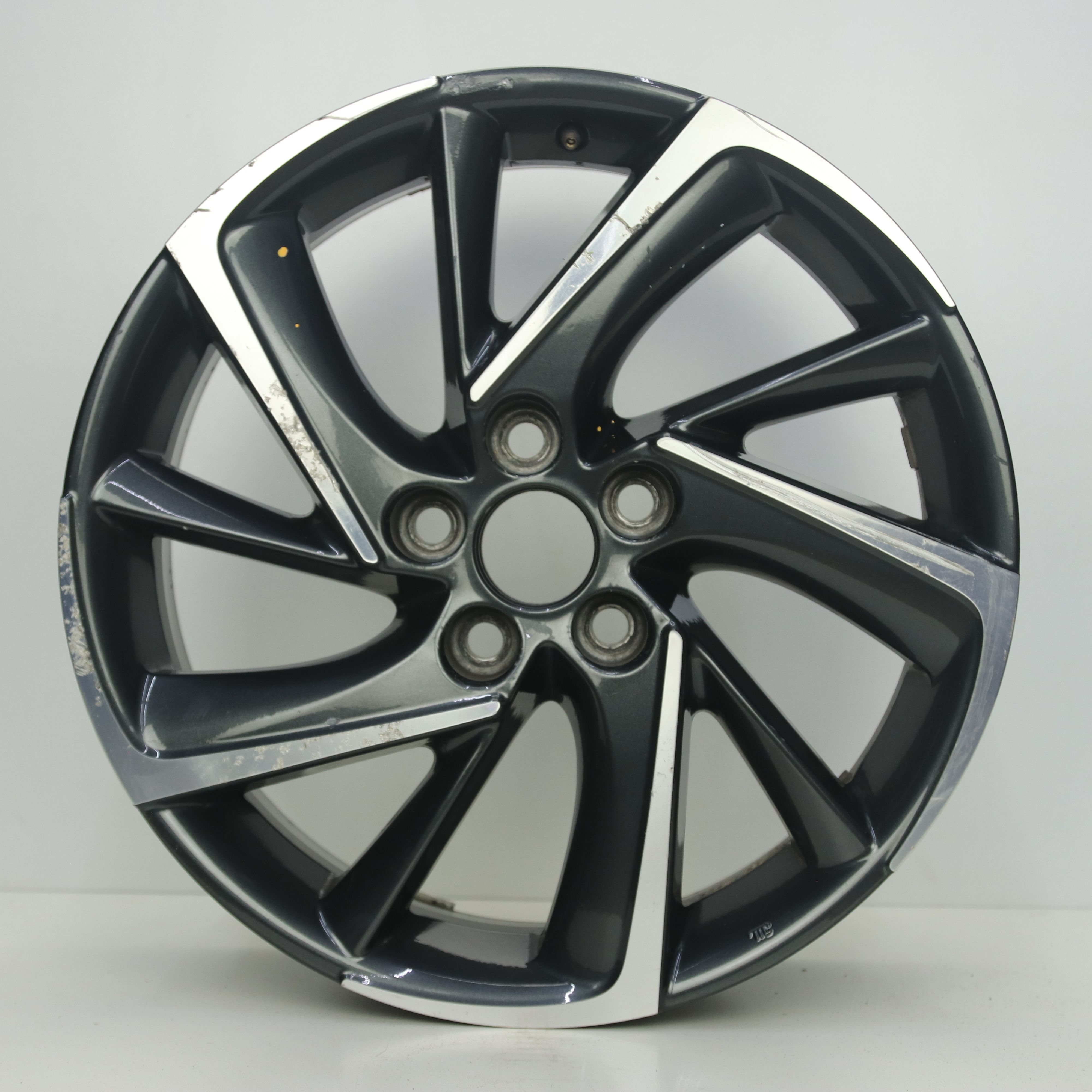 OS1008326 Originele 18 inch lichtmetalen Toyota velgen 7.00X18 5X114.3 ET50.0 NB60.10 Antraciet Gepolijst
