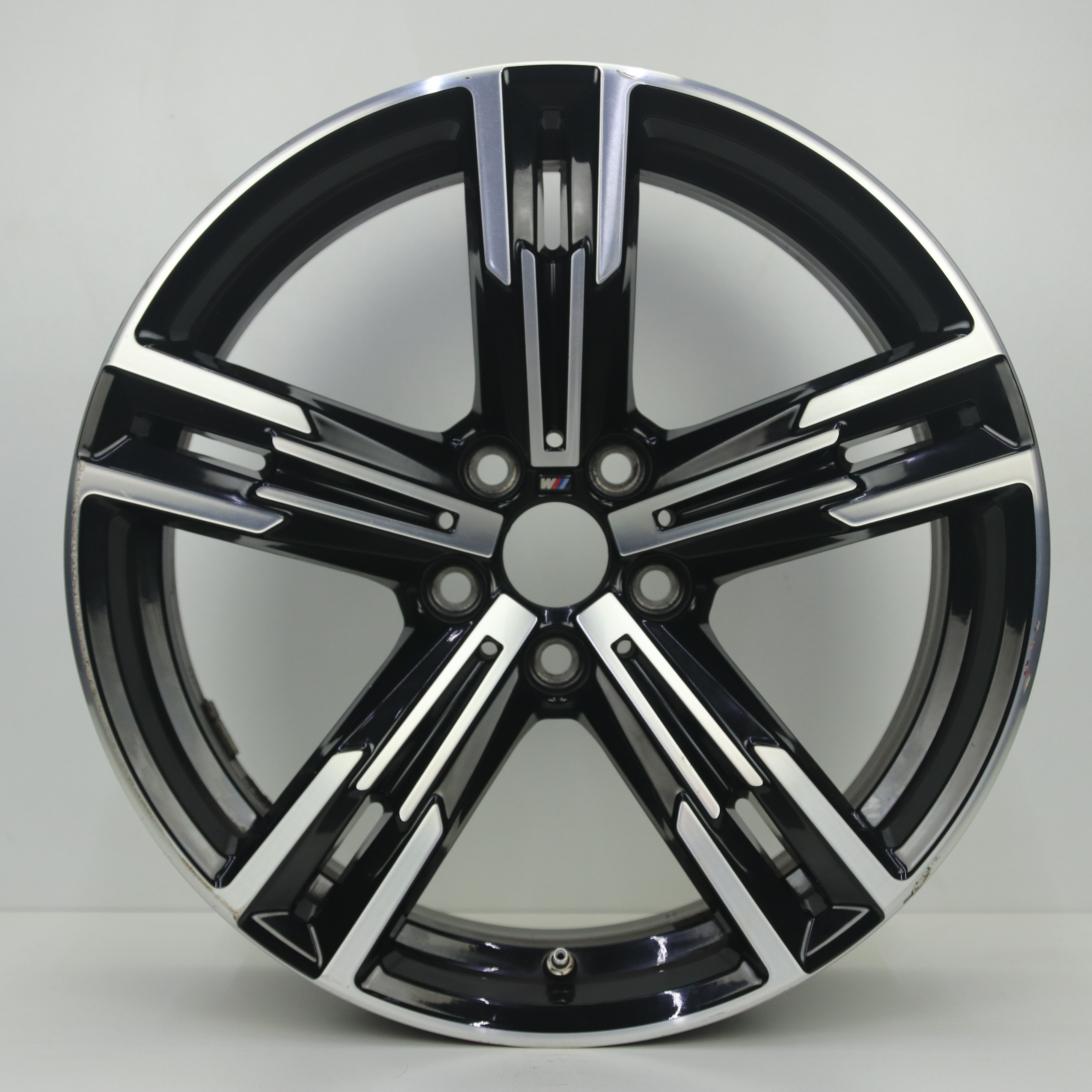 OS1008545 Originele 18 inch lichtmetalen BMW 3-serie styling 848M velgen (Breedset) 7.50X18 5X112 ET25.0 NB66.60 Zwart gepolijst