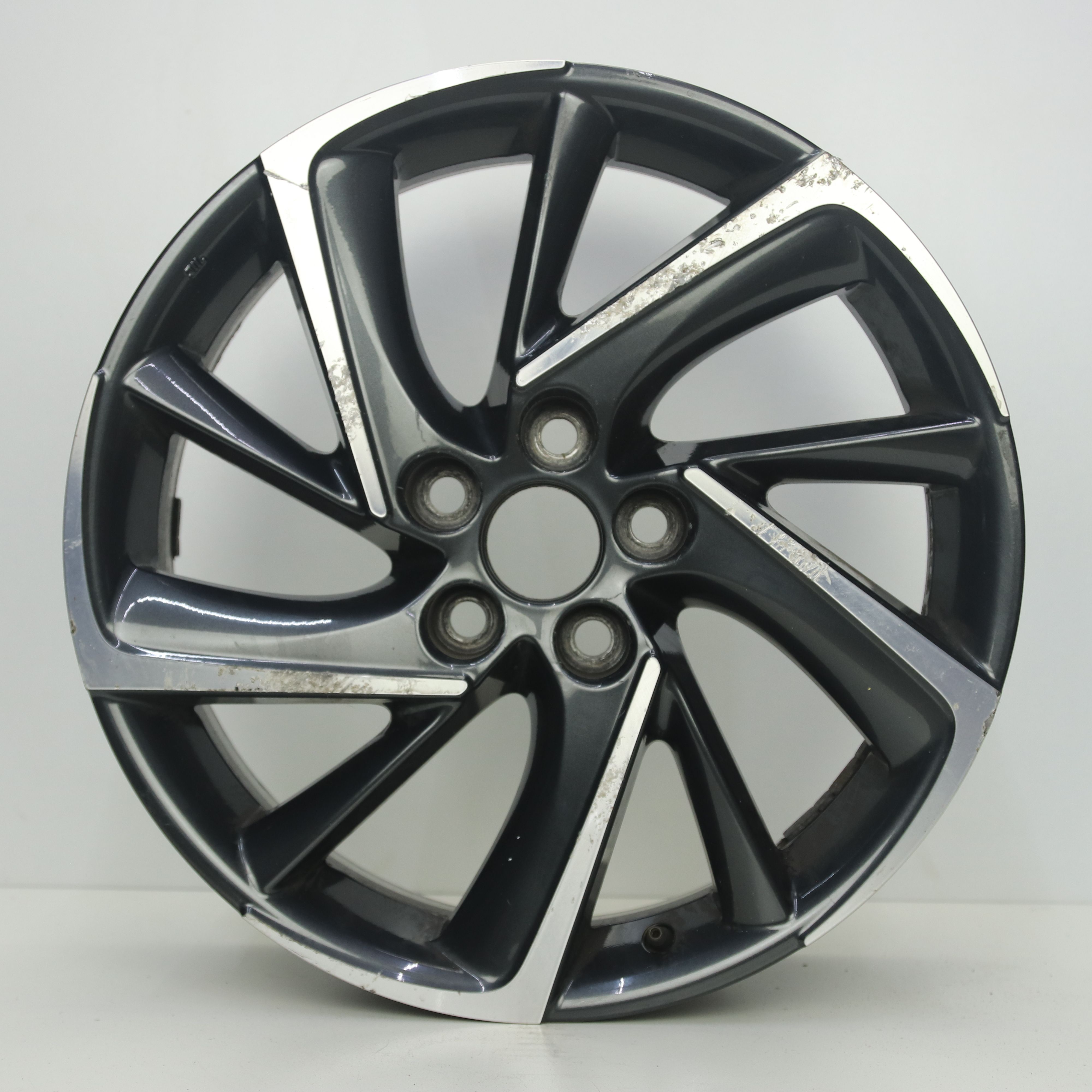 OS1008326 Originele 18 inch lichtmetalen Toyota velgen 7.00X18 5X114.3 ET50.0 NB60.10 Antraciet Gepolijst