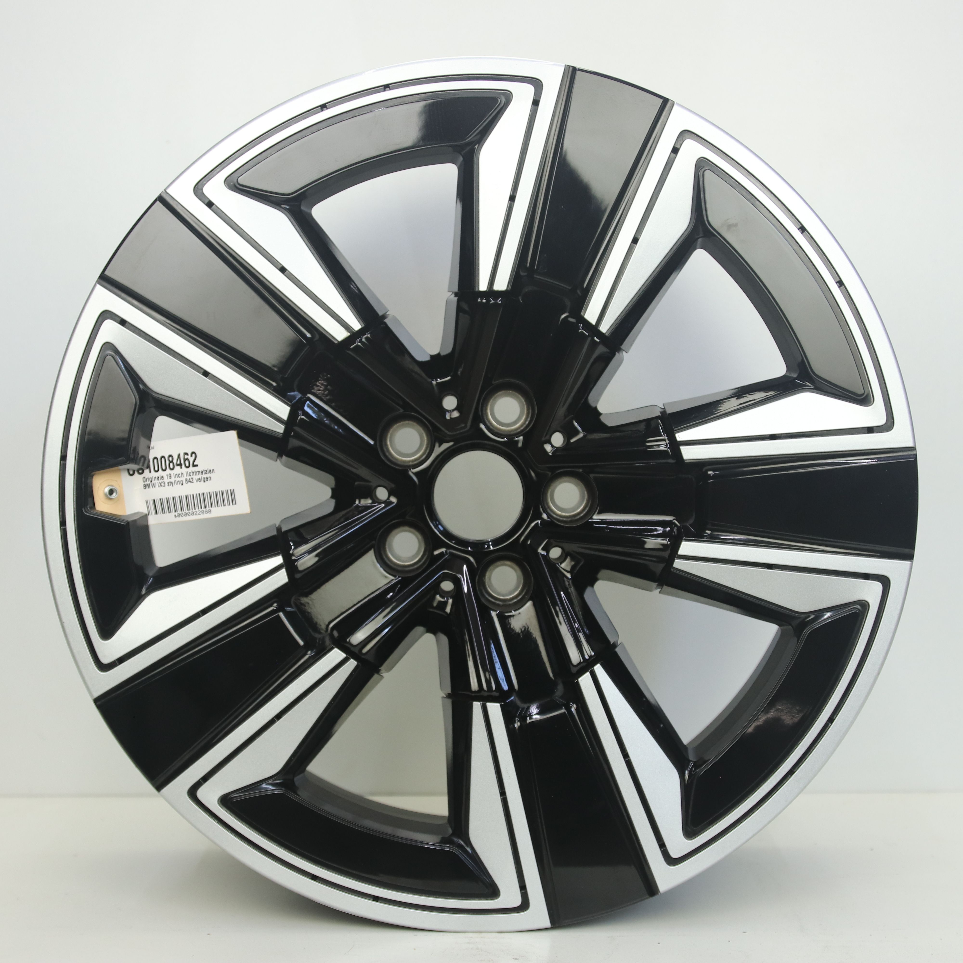 OS1008462 Originele 19 inch lichtmetalen BMW iX3 styling 842 velgen 8.00X19 5X112 ET34.0 NB66.60 Zwart gepolijst