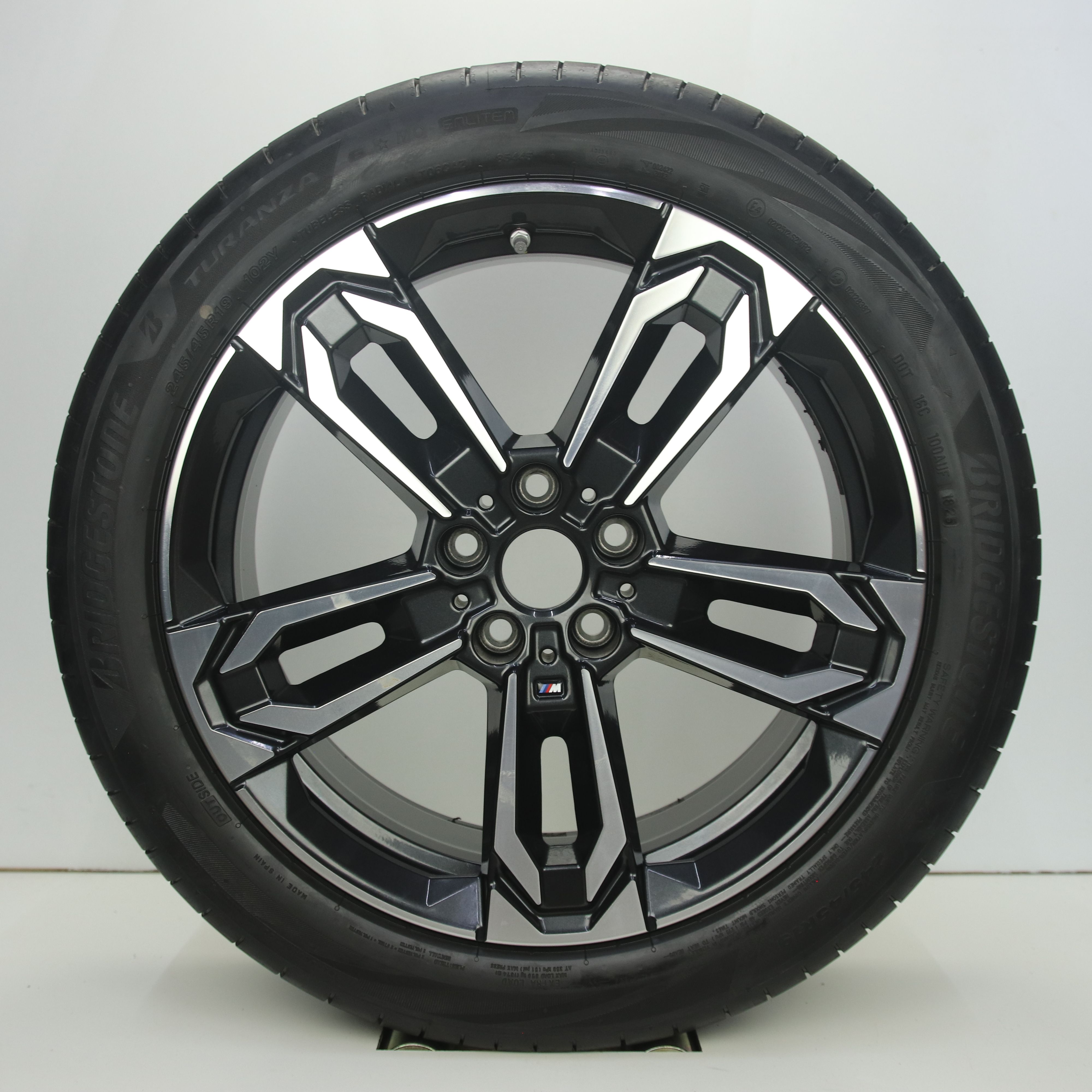 OS1008258 Originele 19 inch lichtmetalen BMW X1 styling 871M velgen 8.00X19 5X112 ET46.0 NB66.60 Antraciet gepolijst