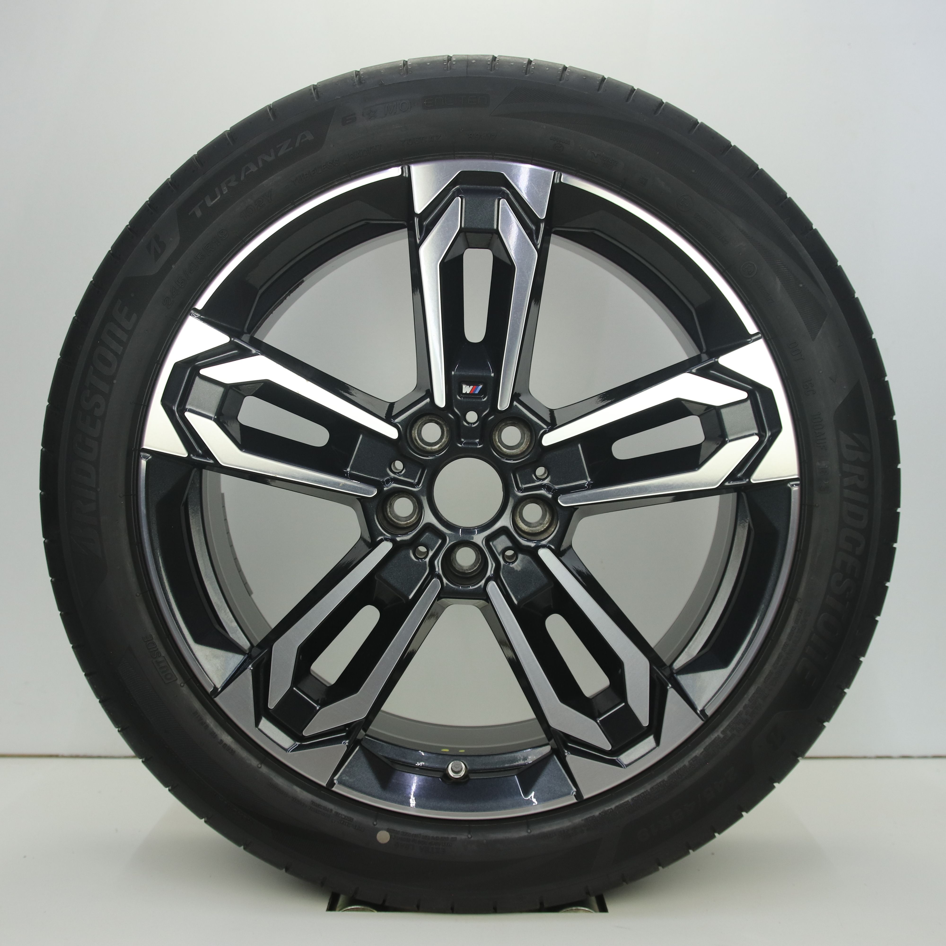 OS1008258 Originele 19 inch lichtmetalen BMW X1 styling 871M velgen 8.00X19 5X112 ET46.0 NB66.60 Antraciet gepolijst