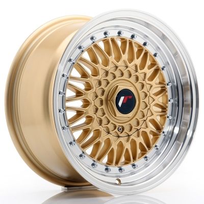 JR Wheels JR9 9.00X18 STR_PRODUCT_BLANCWHEEL ET20.0 NB74.10 Gold Machined Lip