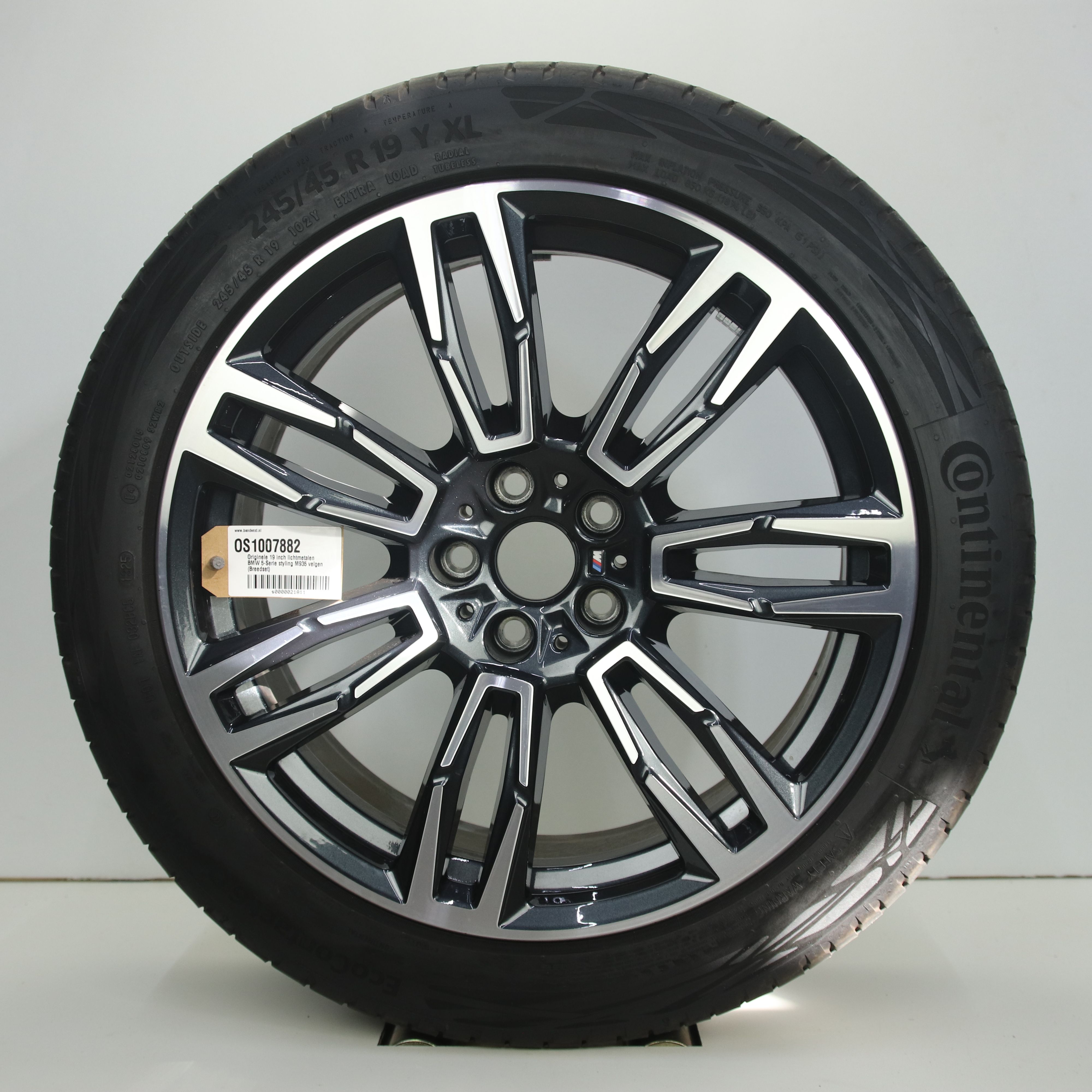 OS1007882 Originele 19 inch lichtmetalen BMW 5-Serie styling M935 velgen (Breedset) 8.50X19 5X112 ET29.0 NB66.60 Antraciet gepolijst