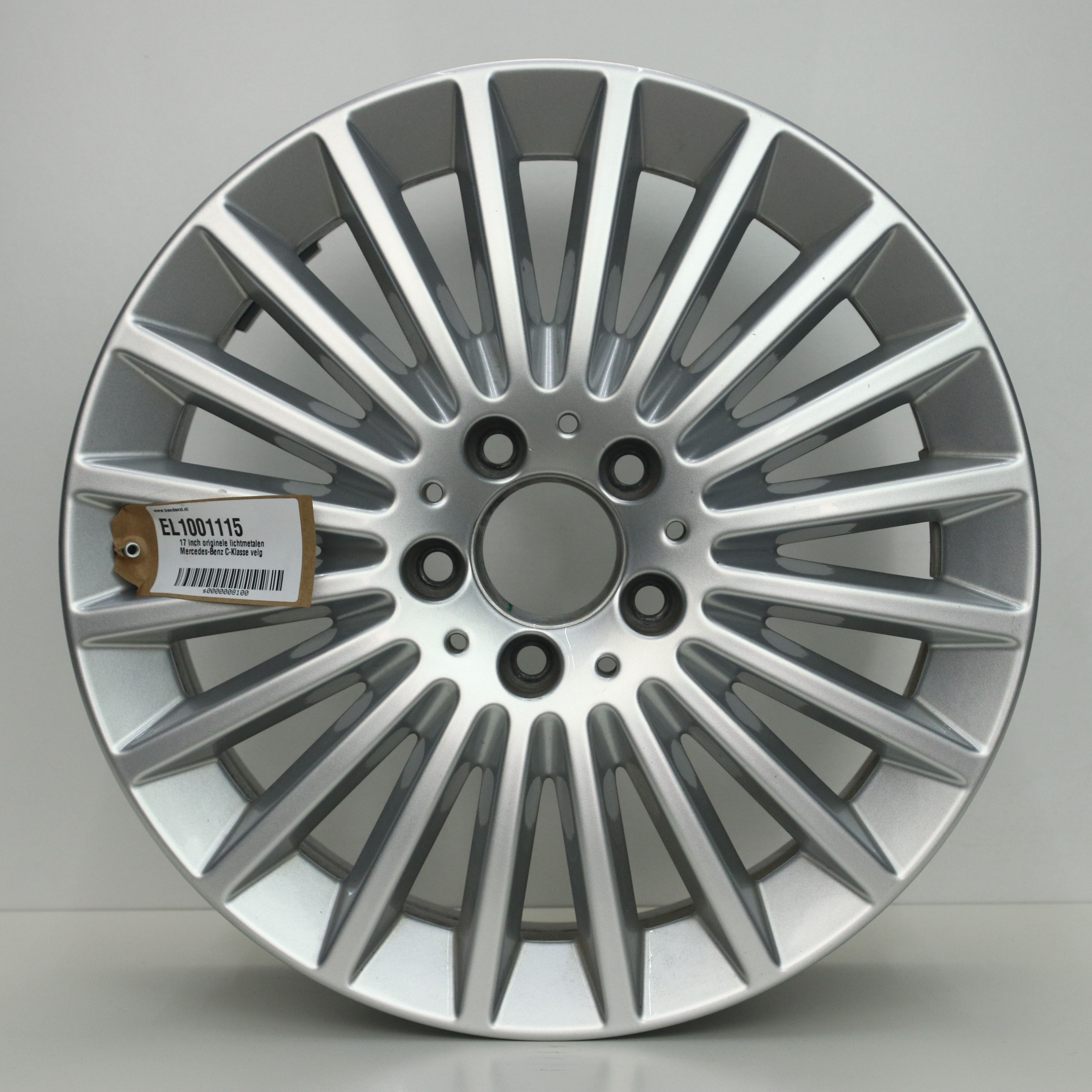 EL1001115 17 inch originele lichtmetalen Mercedes-Benz C-Klasse velg 7.00X17 5X112 ET48.5 NB66.60 Zilver