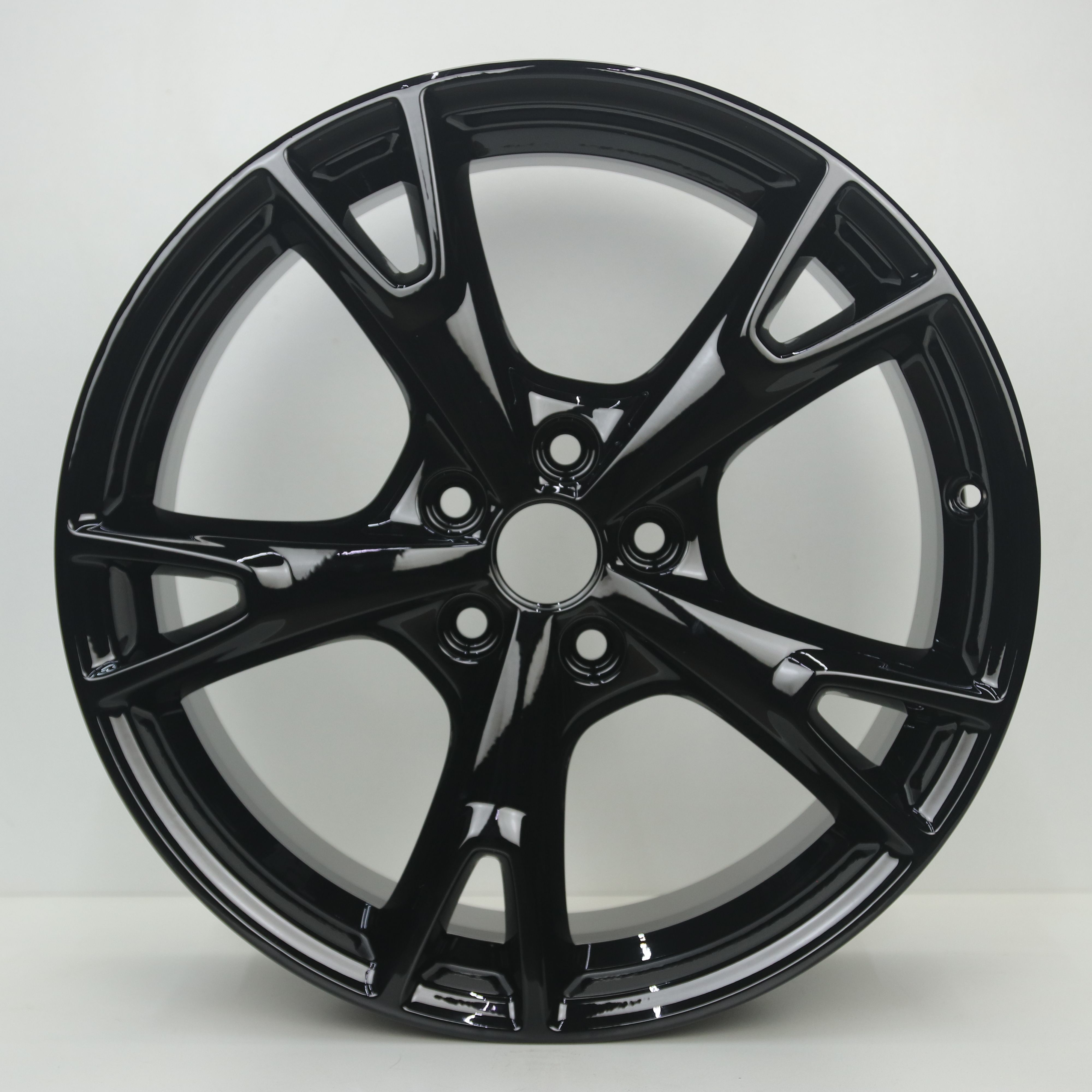 OS1007754 Originele 18 inch lichtmetalen Ford Focus ST velgen 8.00X18 5X108 ET55.0 NB63.40 Zwart