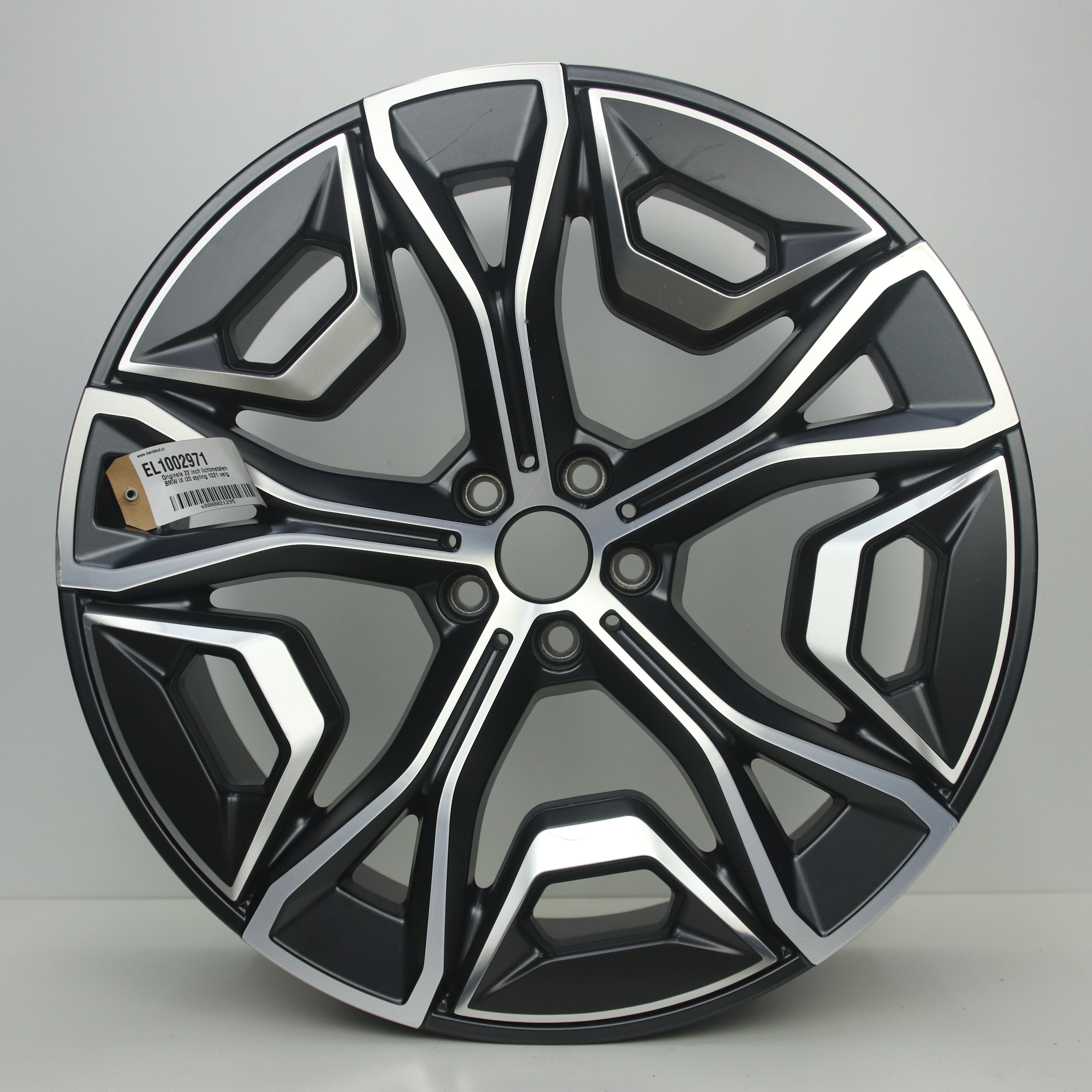 EL1002971 Originele 22 inch lichtmetalen BMW iX i20 styling 1021 velg 9.50X22 5X112 ET37.0 NB66.60 Mat zwart gepolijst