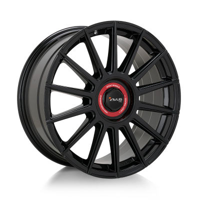 Avus AC-M09 - DM09 8.50X19 5X112/120 ET45.0 NB72.60 BLACK CAP ROSSO
