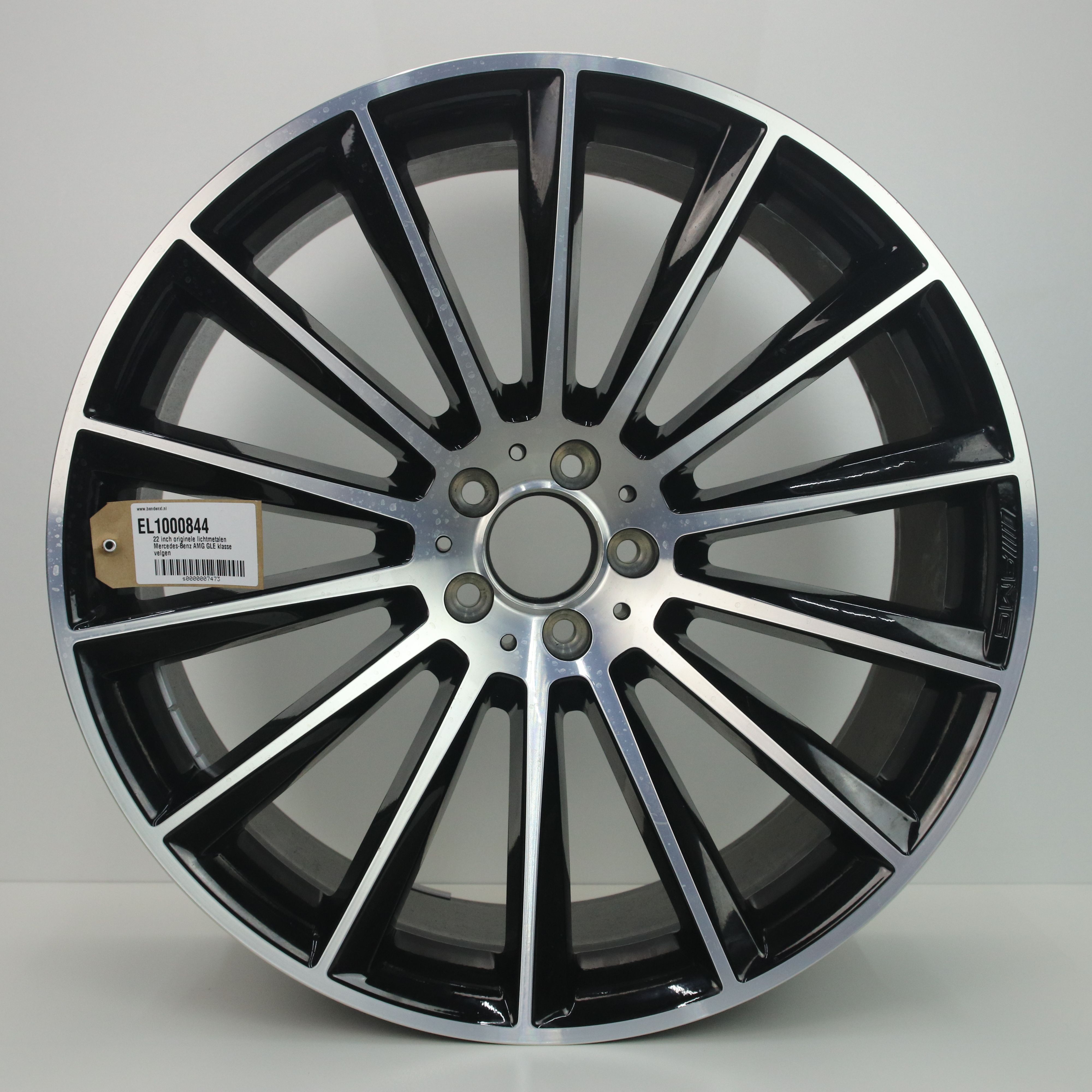 EL1000844 22 inch originele lichtmetalen Mercedes-Benz AMG GLE-klasse velg 11.00X22 5X112 ET40.0 NB66.60 Zwart gepolijst