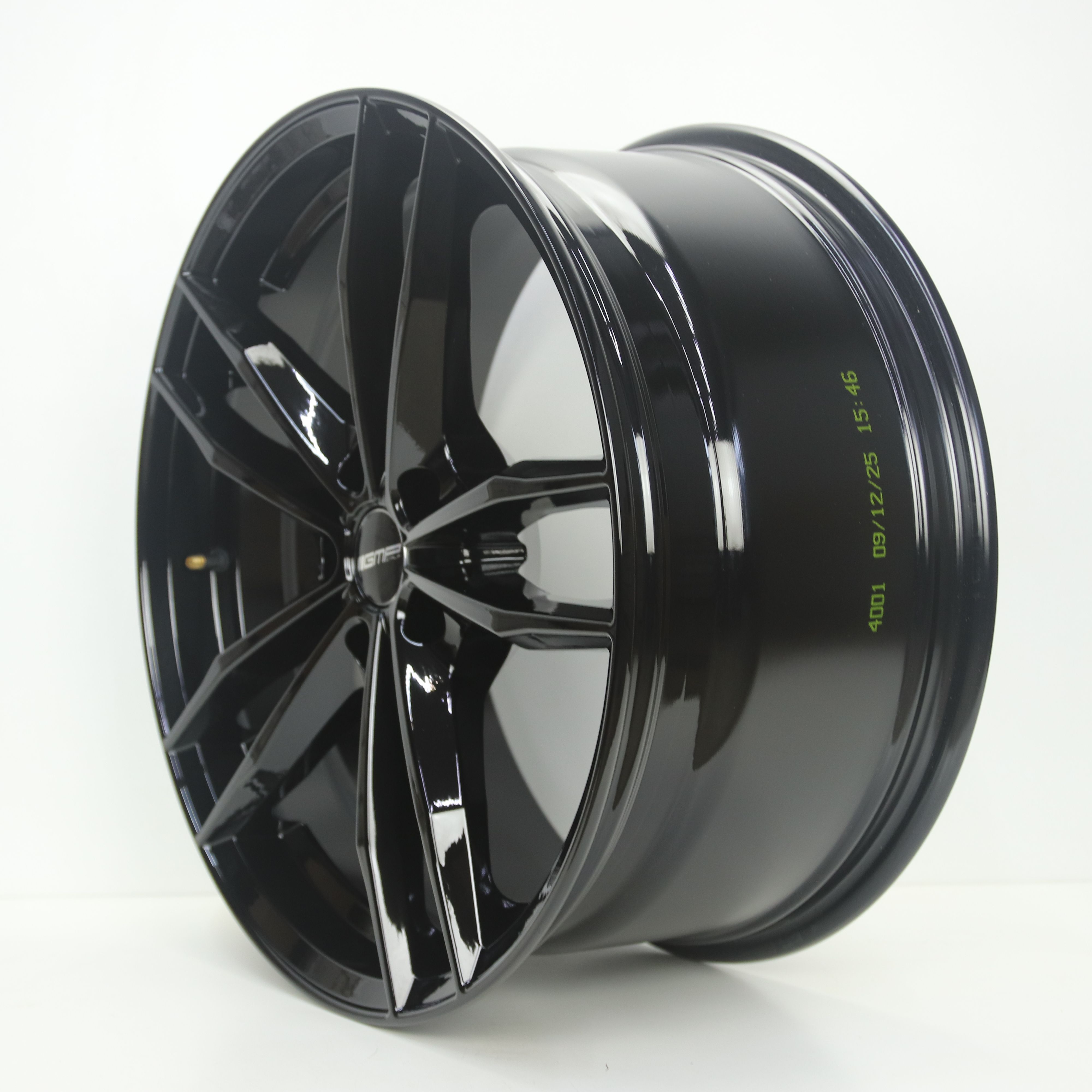 NS1005201 Set 19 inch lichtmetalen GMP Swan velgen (Breedset) 8.00X19 5X112 ET30.0 NB66.60 Zwart