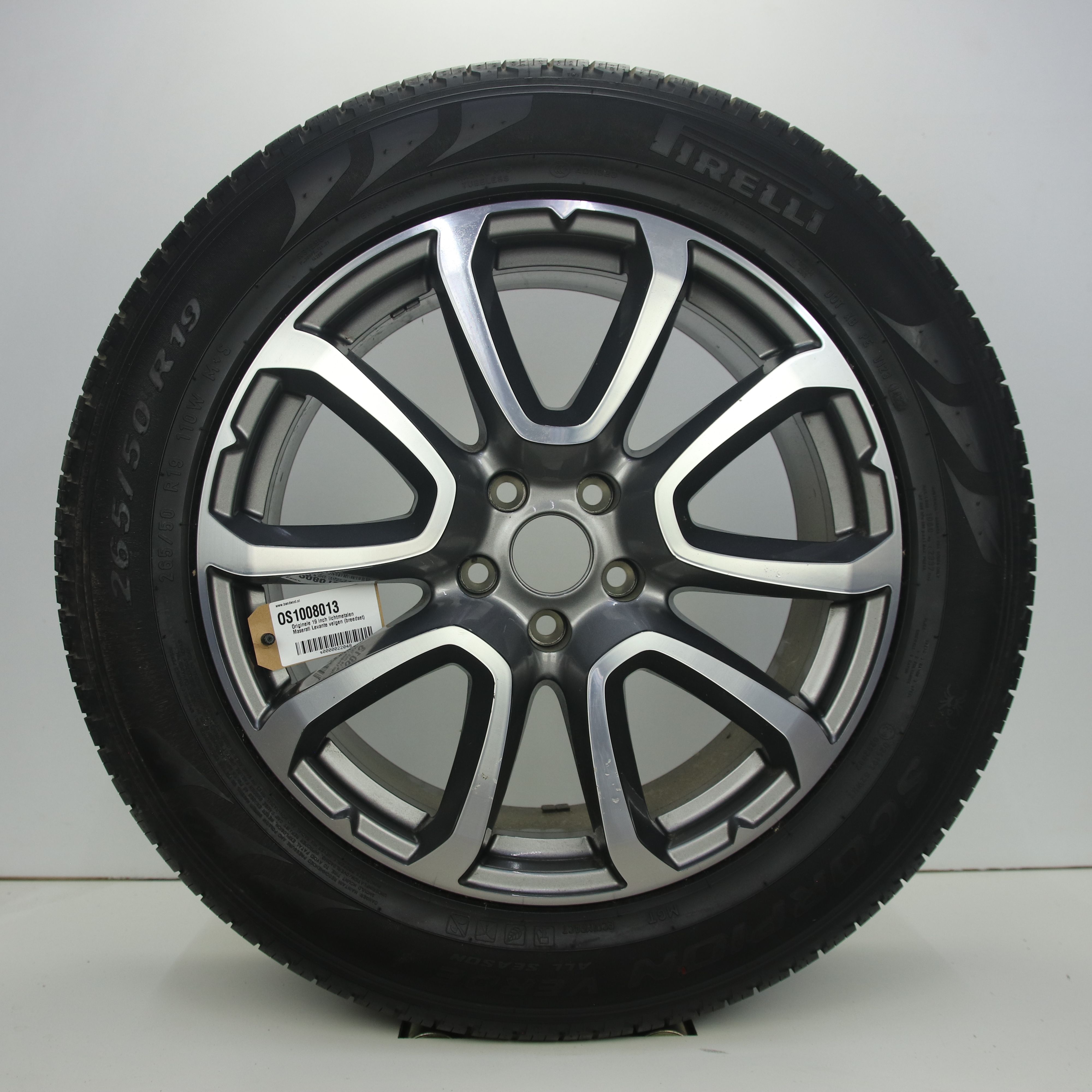 OS1008013 Originele 19 inch lichtmetalen Maserati Levante velgen (breedset) 8.50X19 5X114.3 ET44.0 NB67.10 Antraciet Gepolijst