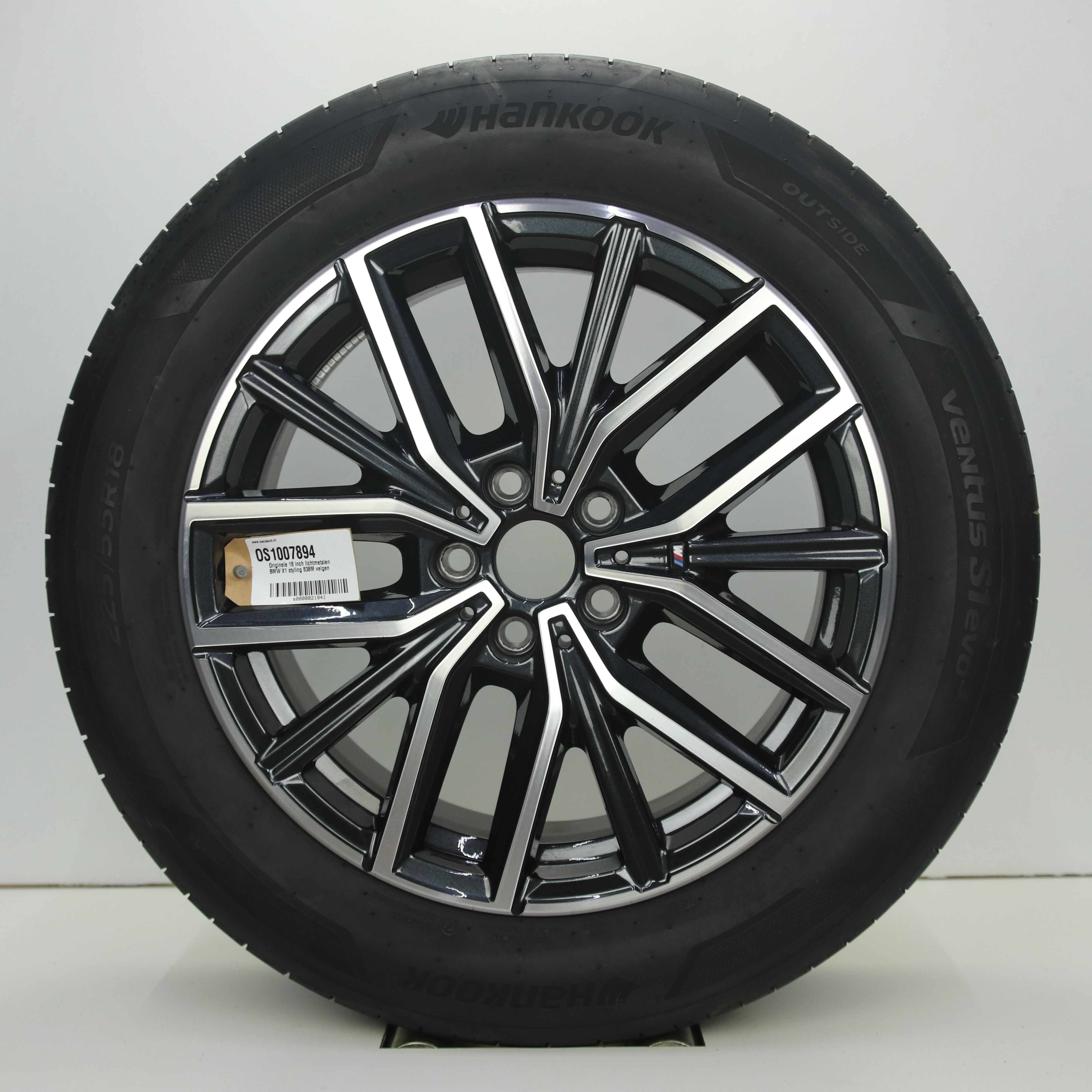 OS1007894 Originele 18 inch lichtmetalen BMW X1 styling 838M velgen 7.50X18 5X112 ET50.0 NB66.60 Antraciet gepolijst