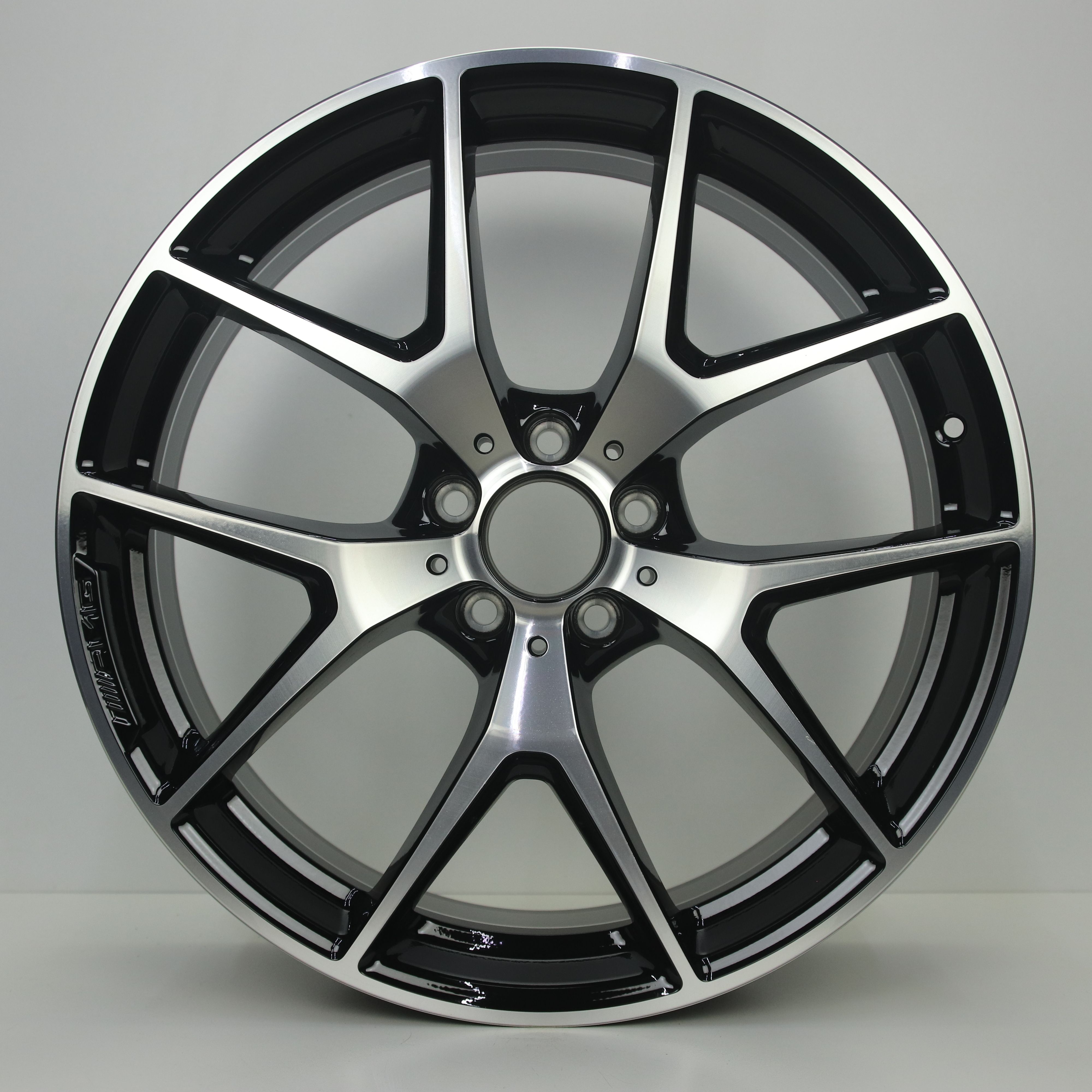 OS1007711 Originele 20 inch lichtmetalen Mercedes-Benz GLC-klasse 43 AMG coupe (Breedset) 8.50X20 5X112 ET40.0 NB66.60 Zwart gepolijst