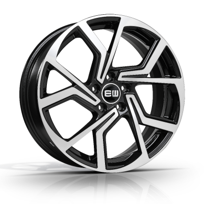Elite Wheels EW09 CYCLONE 7.00X17 5X114.3 ET48.5 NB67.10 BLACK POLISHED