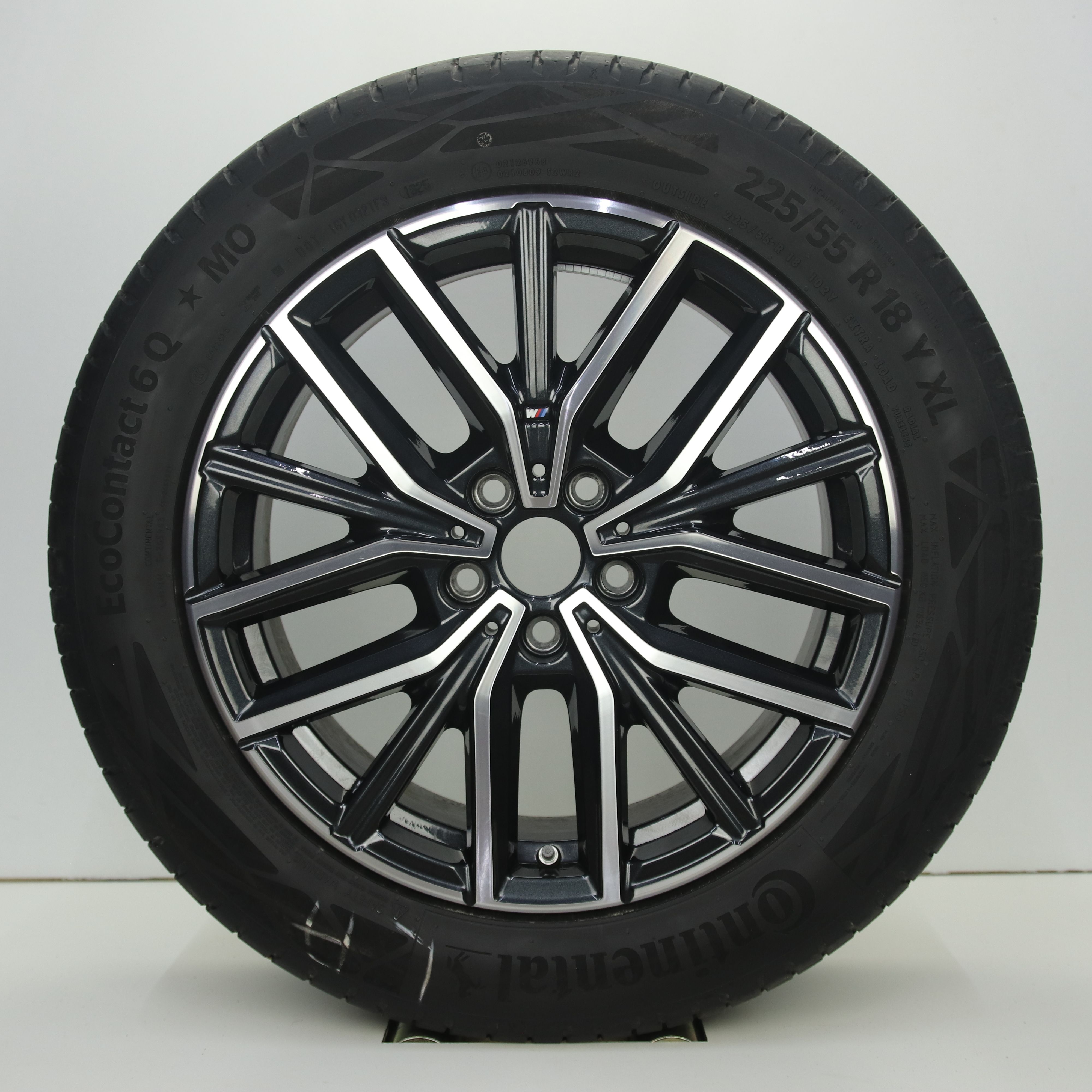 OS1007895 Originele 18 inch lichtmetalen BMW X1 styling 838M velgen 7.50X18 5X112 ET50.0 NB66.60 Antraciet gepolijst