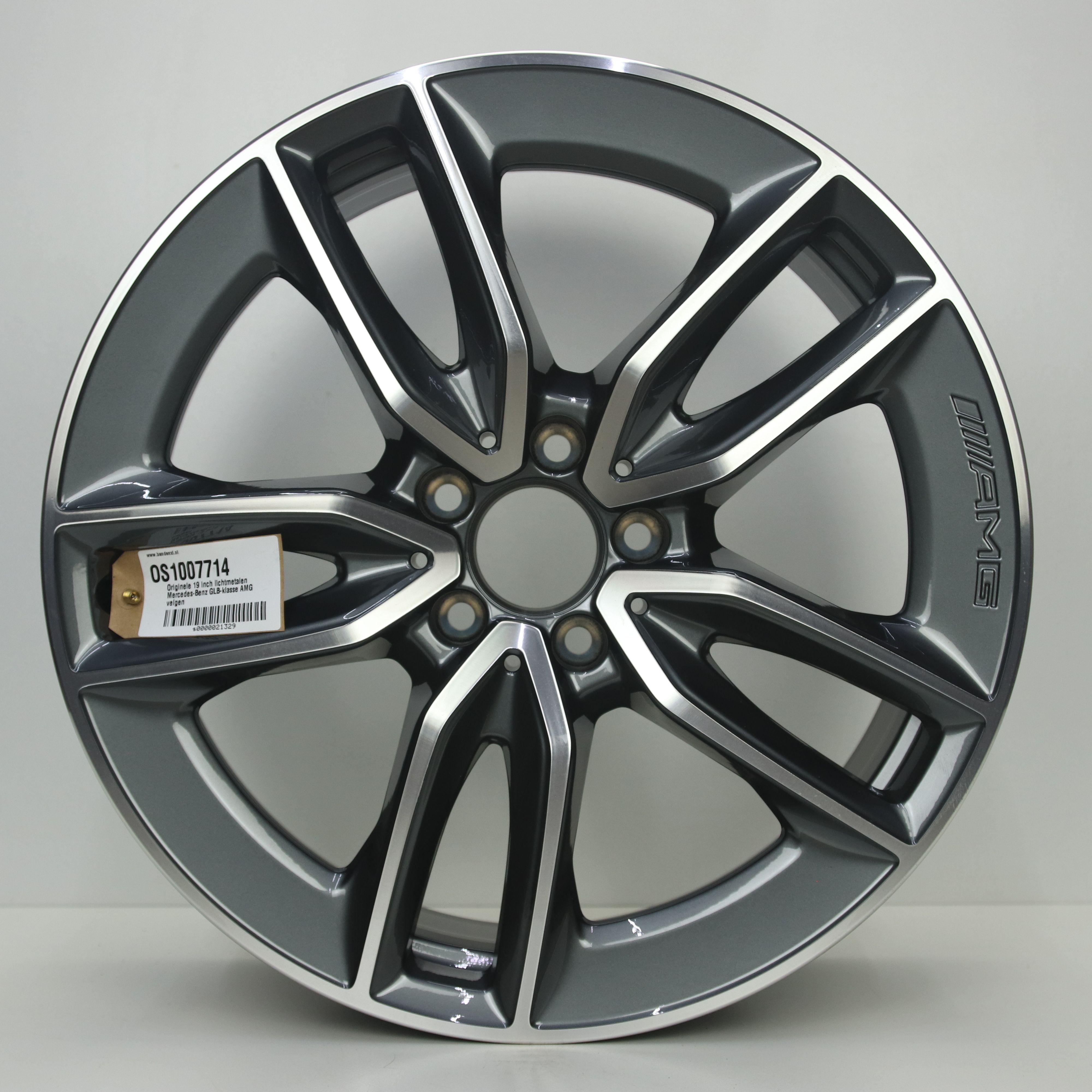 OS1007714 Originele 19 inch lichtmetalen Mercedes-Benz GLB-klasse AMG velgen 8.00X19 5X112 ET49.0 NB66.60 Antraciet gepolijst