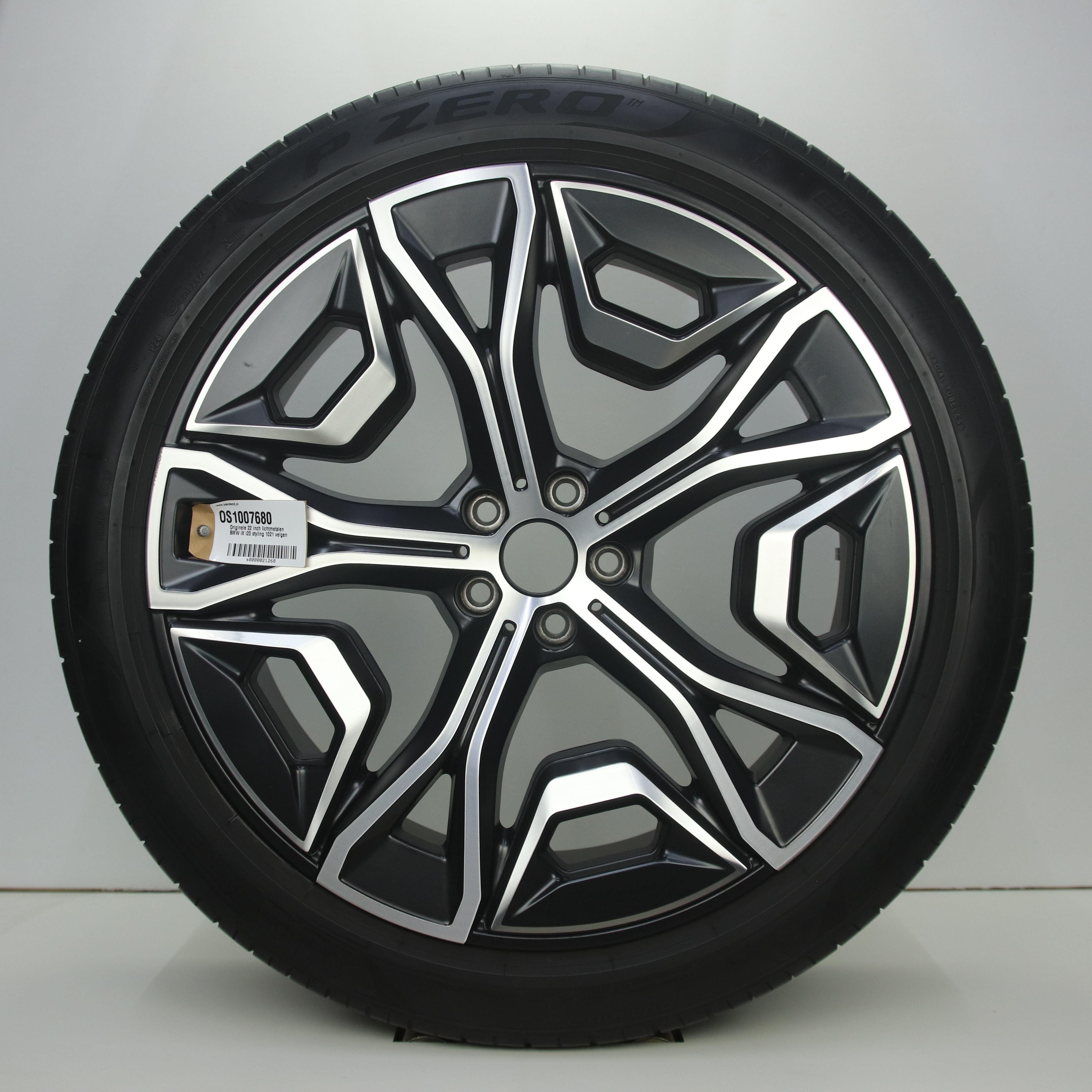 OS1007680 Originele 22 inch lichtmetalen BMW iX i20 styling 1021 velgen 9.50X22 5X112 ET37.0 NB66.60 Mat zwart gepolijst
