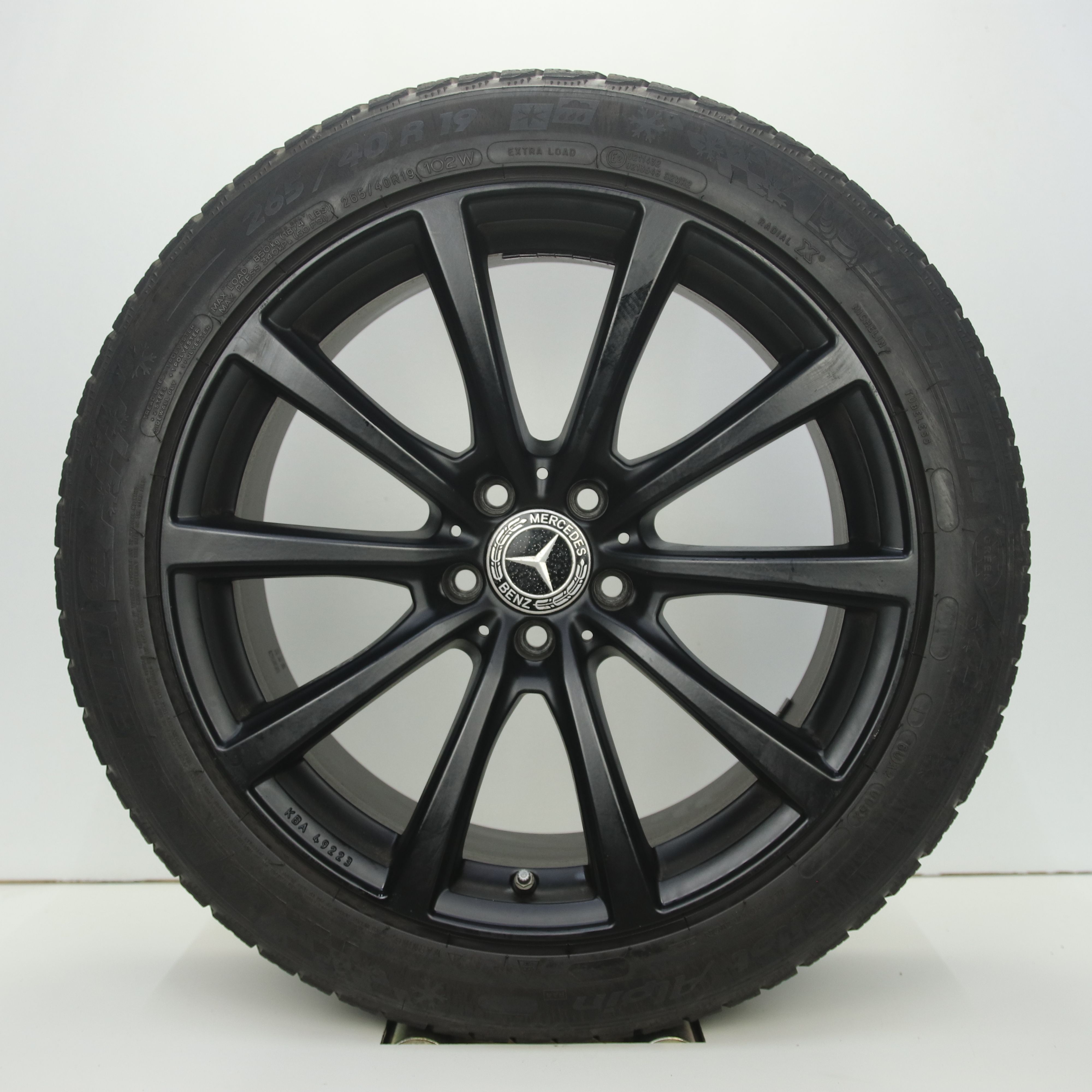 OS1007757 Set 19 inch lichtmetalen Brock B32 velgen (set compleet met banden) 9.50X19 5X112 ET48.0 NB66.60 Mat zwart