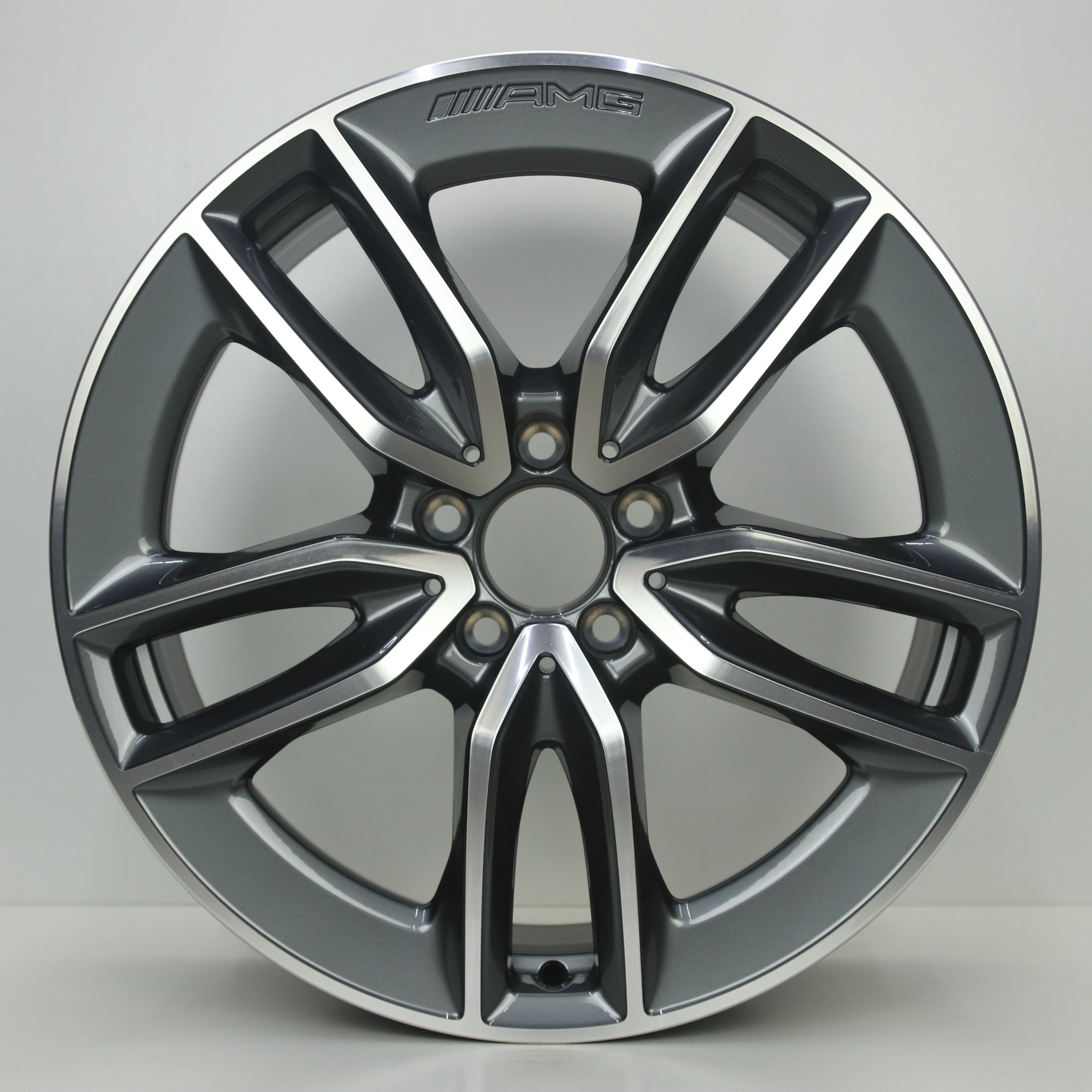 OS1007713 Originele 19 inch lichtmetalen Mercedes-Benz GLB-klasse AMG velgen 8.00X19 5X112 ET49.0 NB66.60 Antraciet gepolijst