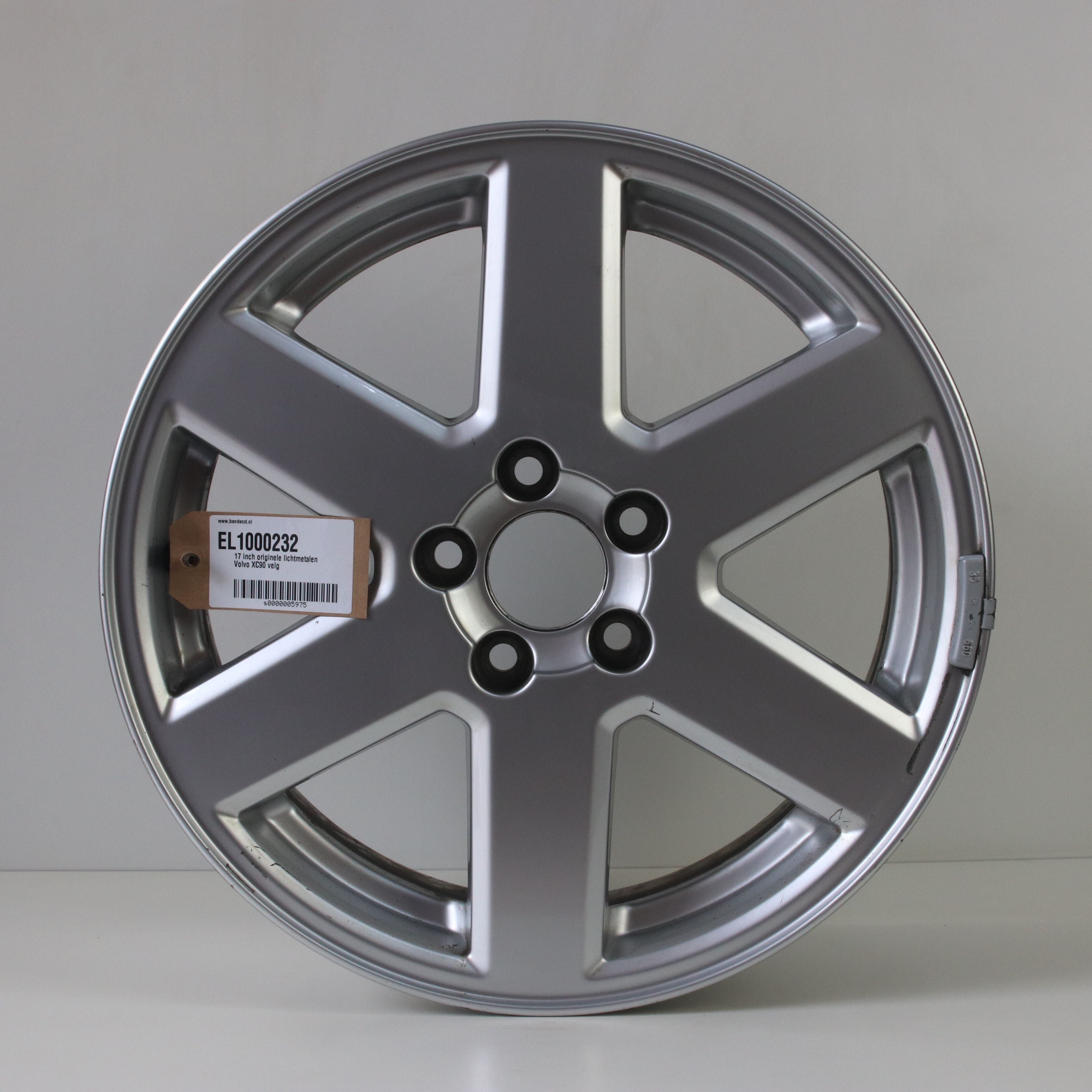 EL1000232 17 inch originele lichtmetalen Volvo XC90 velg 7.00X17 5X108 ET49.0 NB67.10 Zilver