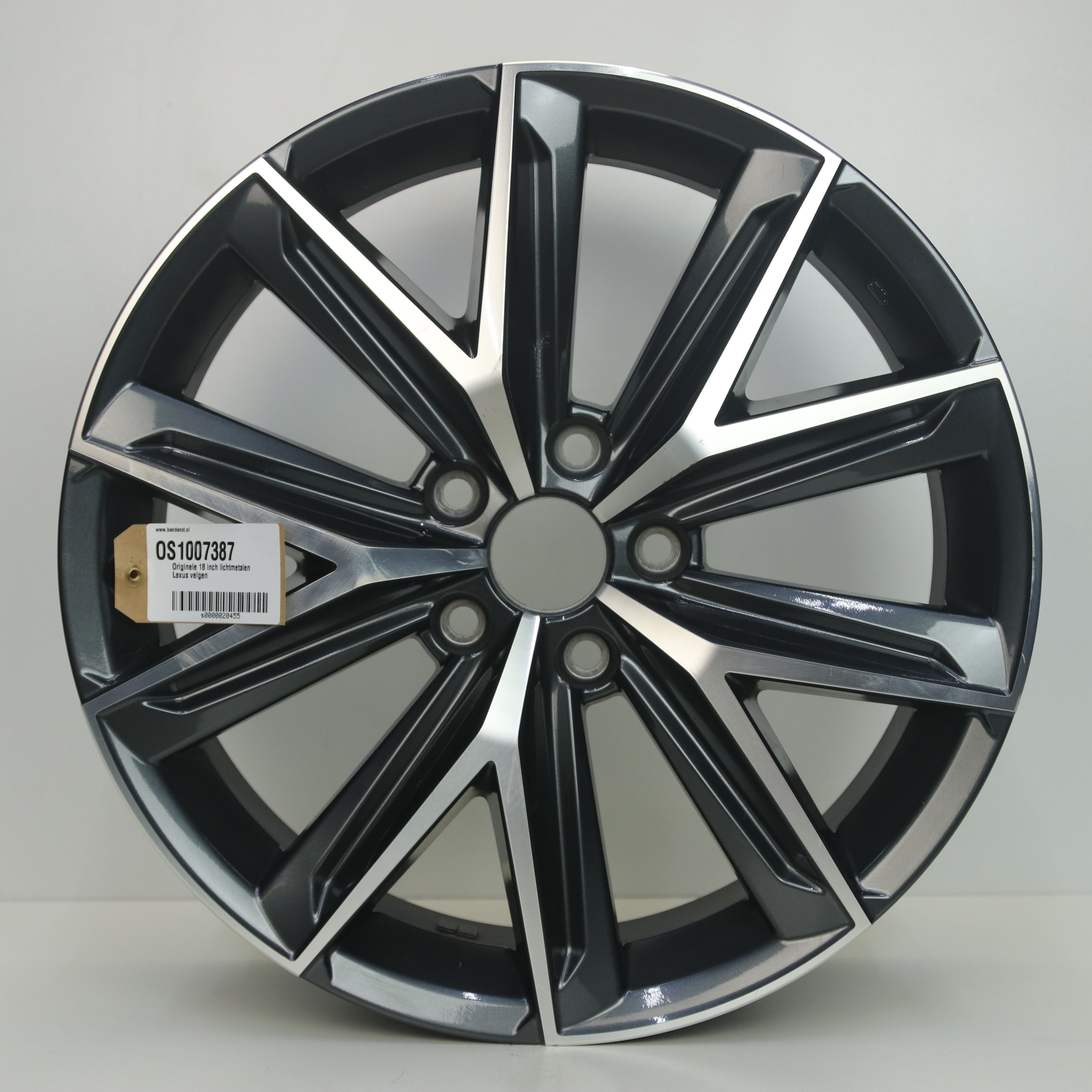 OS1007387 Originele 18 inch lichtmetalen Lexus velgen 7.00X18 5X114.3 ET40.0 NB60.10 Antraciet Gepolijst
