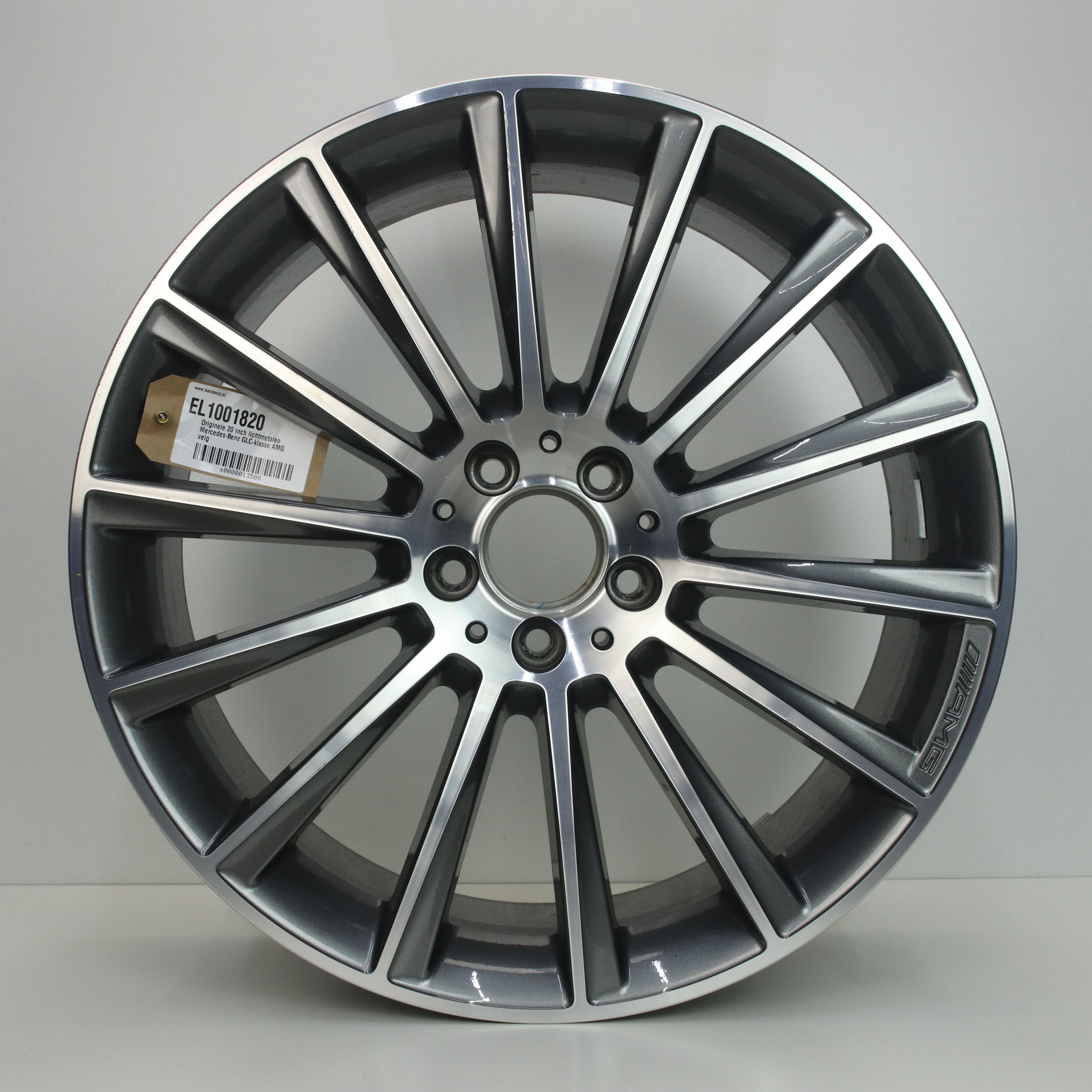 EL1001820 Originele 20 inch lichtmetalen Mercedes-Benz GLC-klasse AMG velg 8.50X20 5X112 ET40.0 NB66.60 Antraciet gepolijst