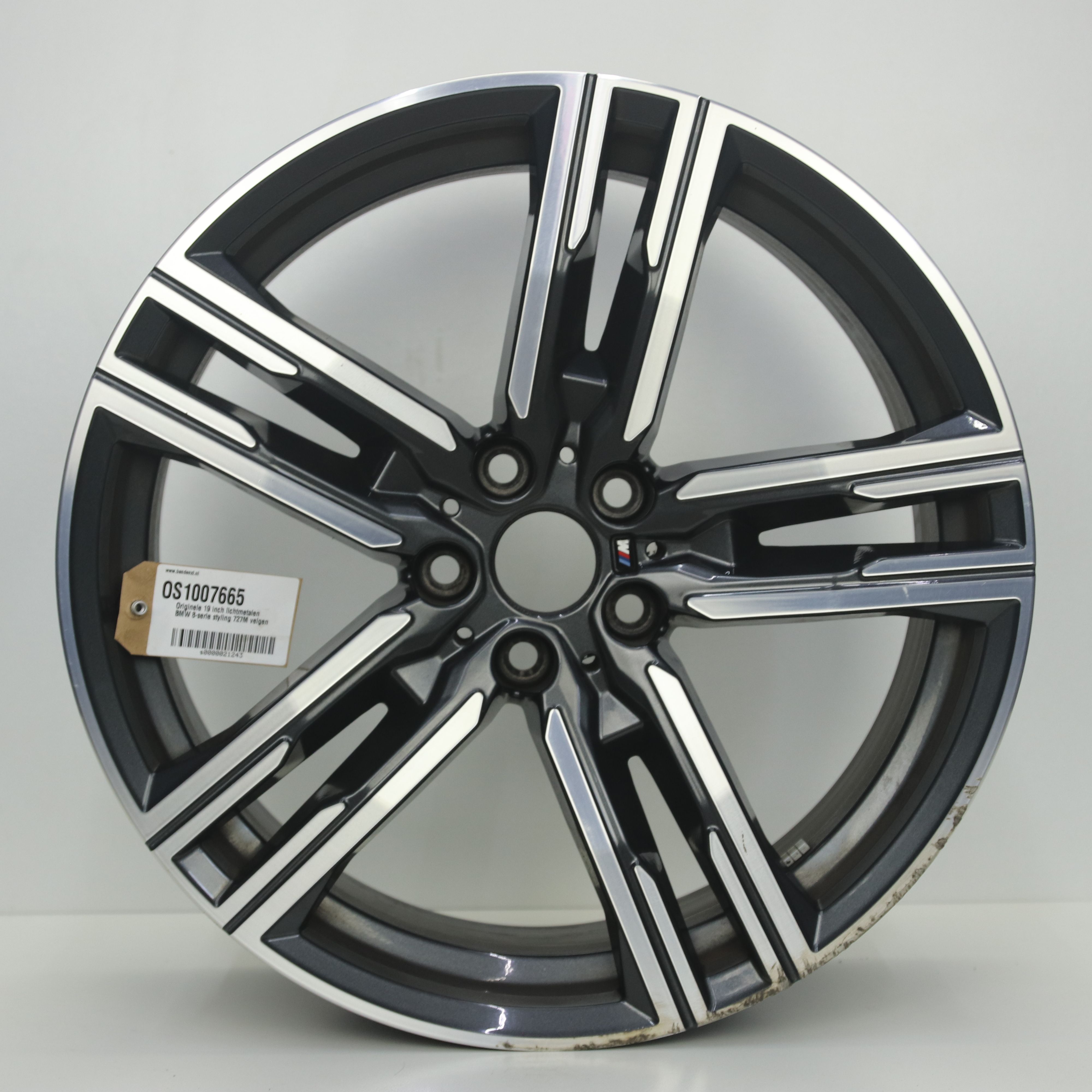 OS1007665 Originele 19 inch lichtmetalen BMW 8-serie styling 727M velgen 8.00X19 5X112 ET26.0 NB66.60 Antraciet Gepolijst