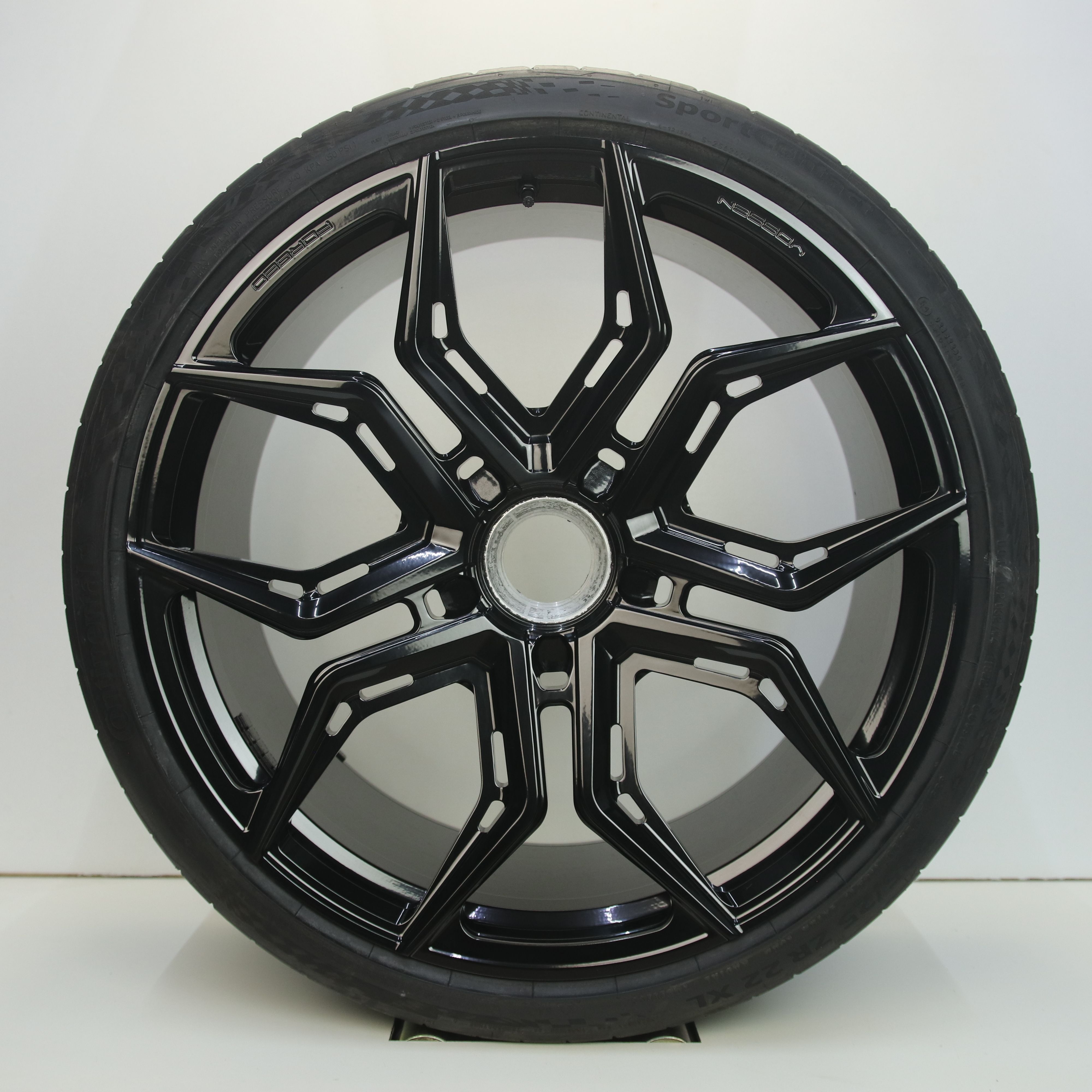 OS1007611 Set 21/22 inch lichtmetalen Vossen EVO-3R centerlock velgen geschikt voor Porsche 911 Targa 4 GTS (breedset) 9.00X21 0X0 ET42.0 NB71.60 Zwart