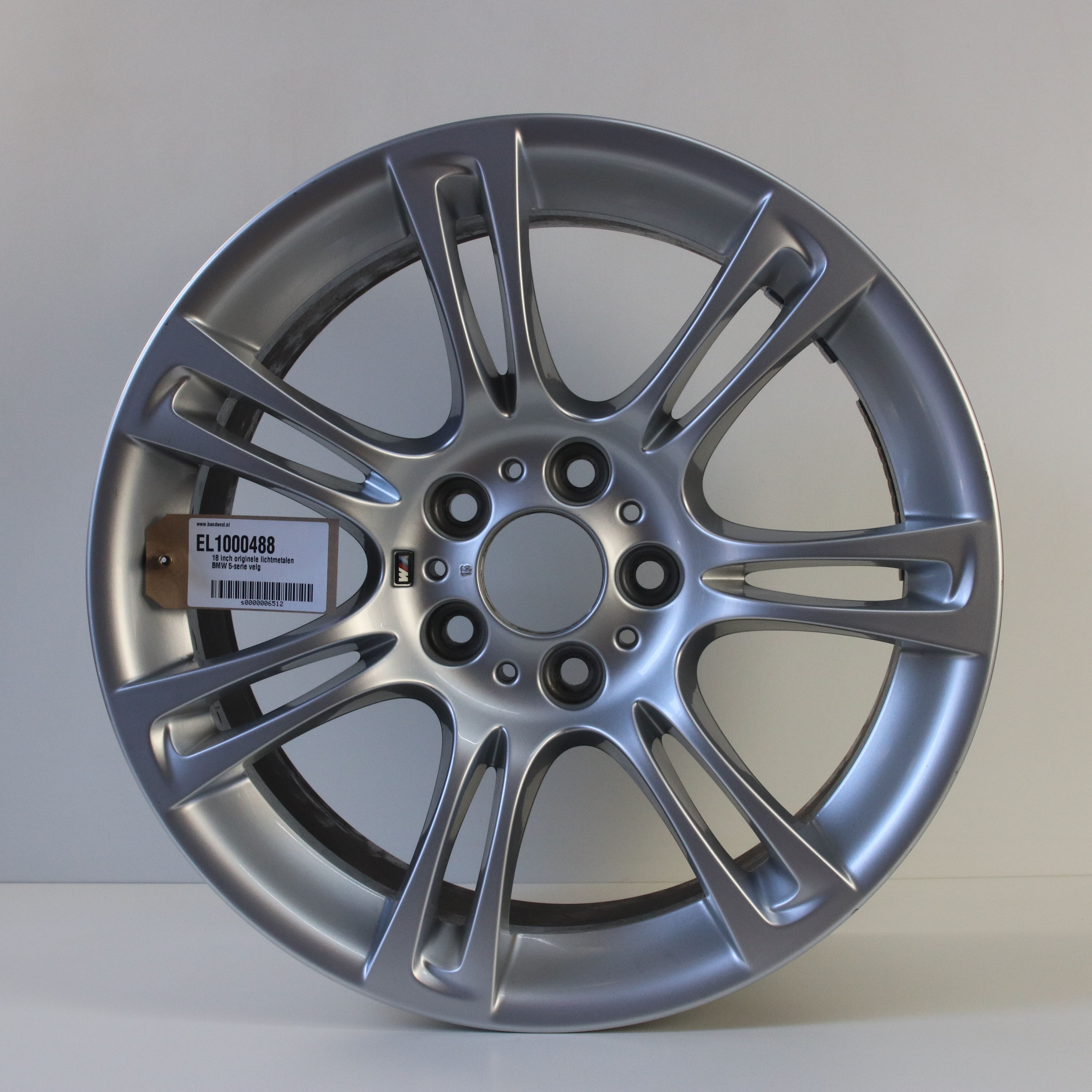 EL1000488 18 inch originele lichtmetalen BMW 5-serie Styling 350 velg 9.00X18 5X120 ET44.0 NB72.60 Zilver