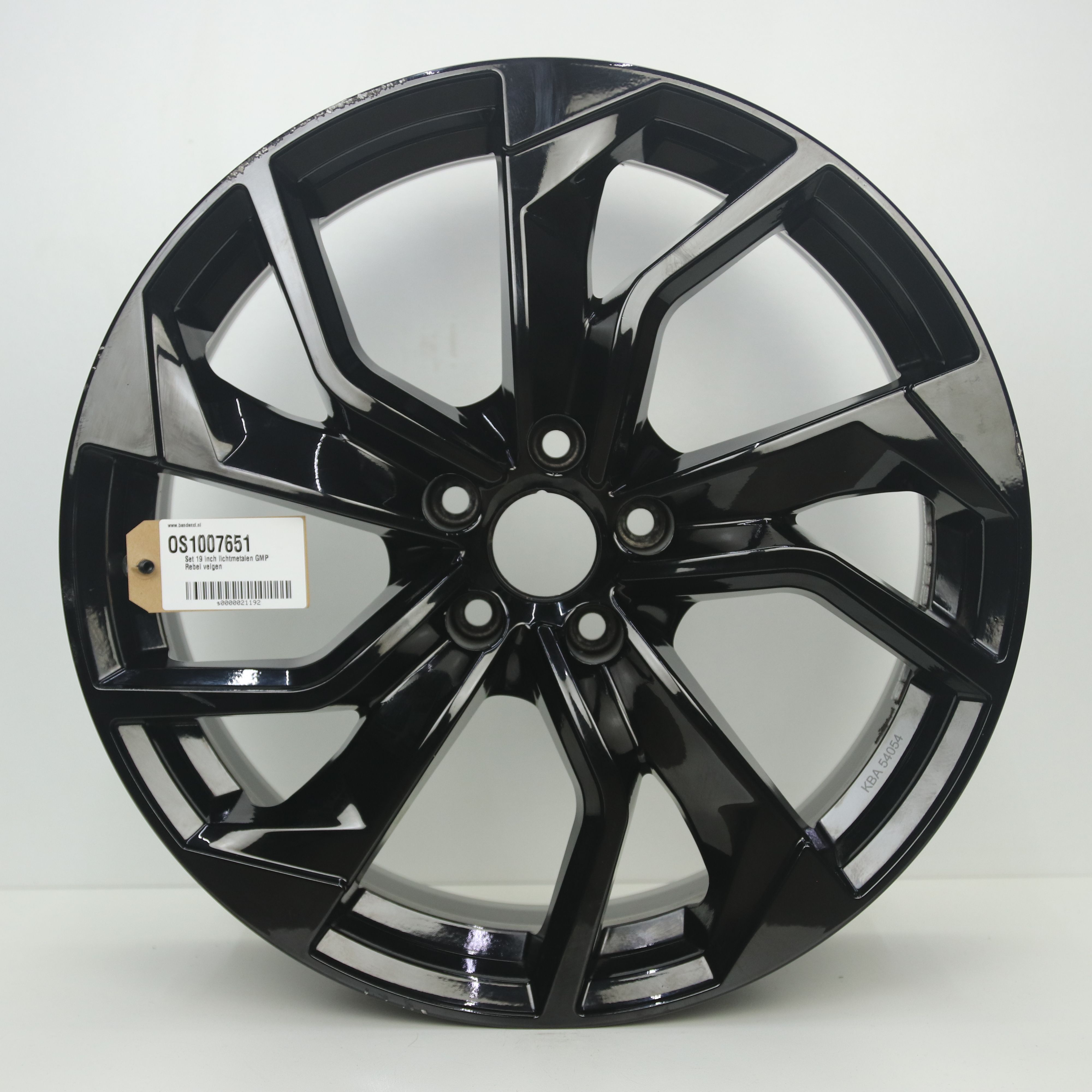 OS1007651 Set 19 inch lichtmetalen GMP Rebel velgen 8.50X19 5X112 ET25.0 NB66.50 Zwart