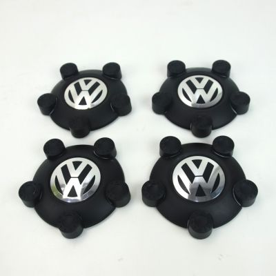 Naafkappen set OEM Volkswagen (mat zwart) 5N0601169