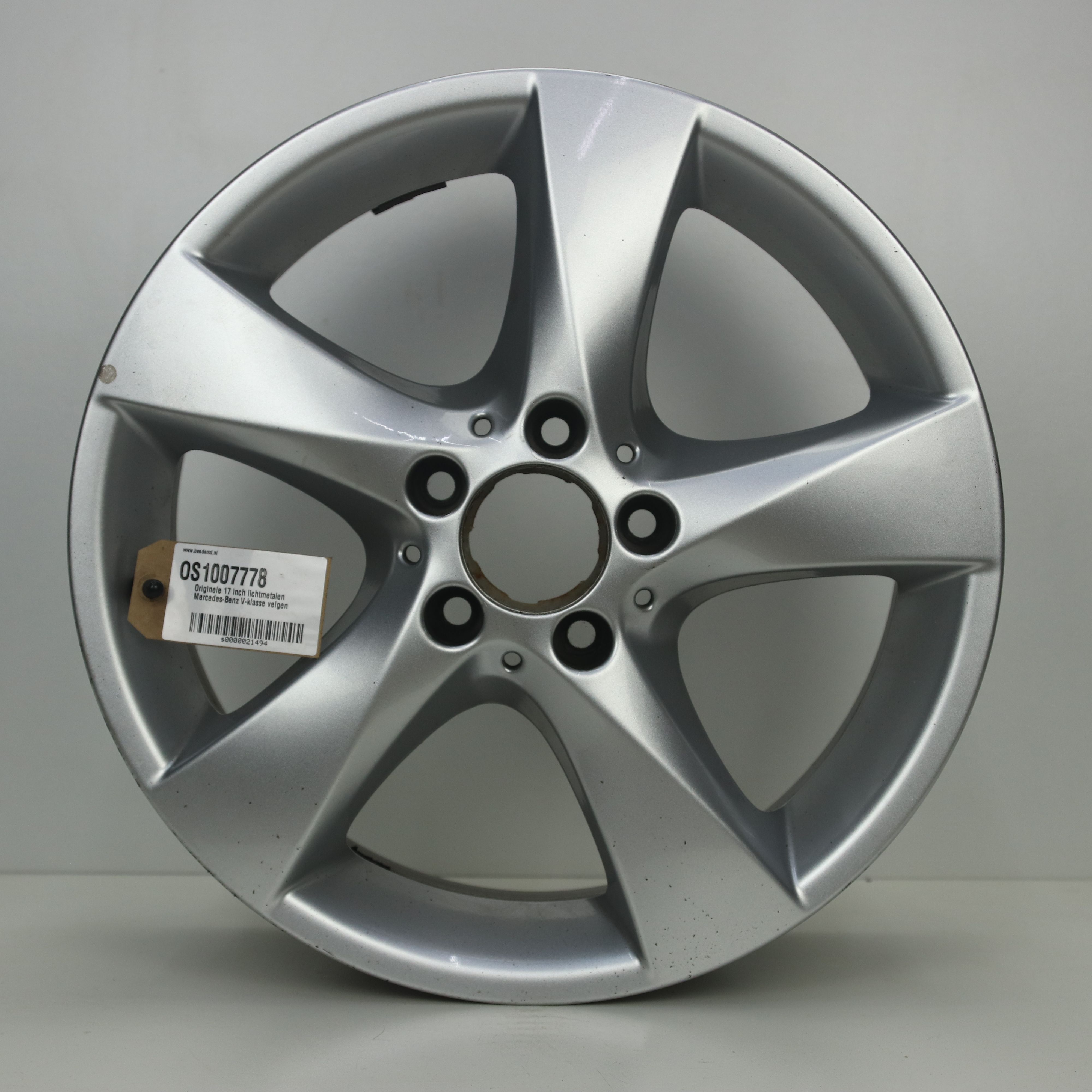 OS1007778 Originele 17 inch lichtmetalen Mercedes-Benz V-klasse velgen 7.00X17 5X112 ET51.0 NB66.60 Zilver