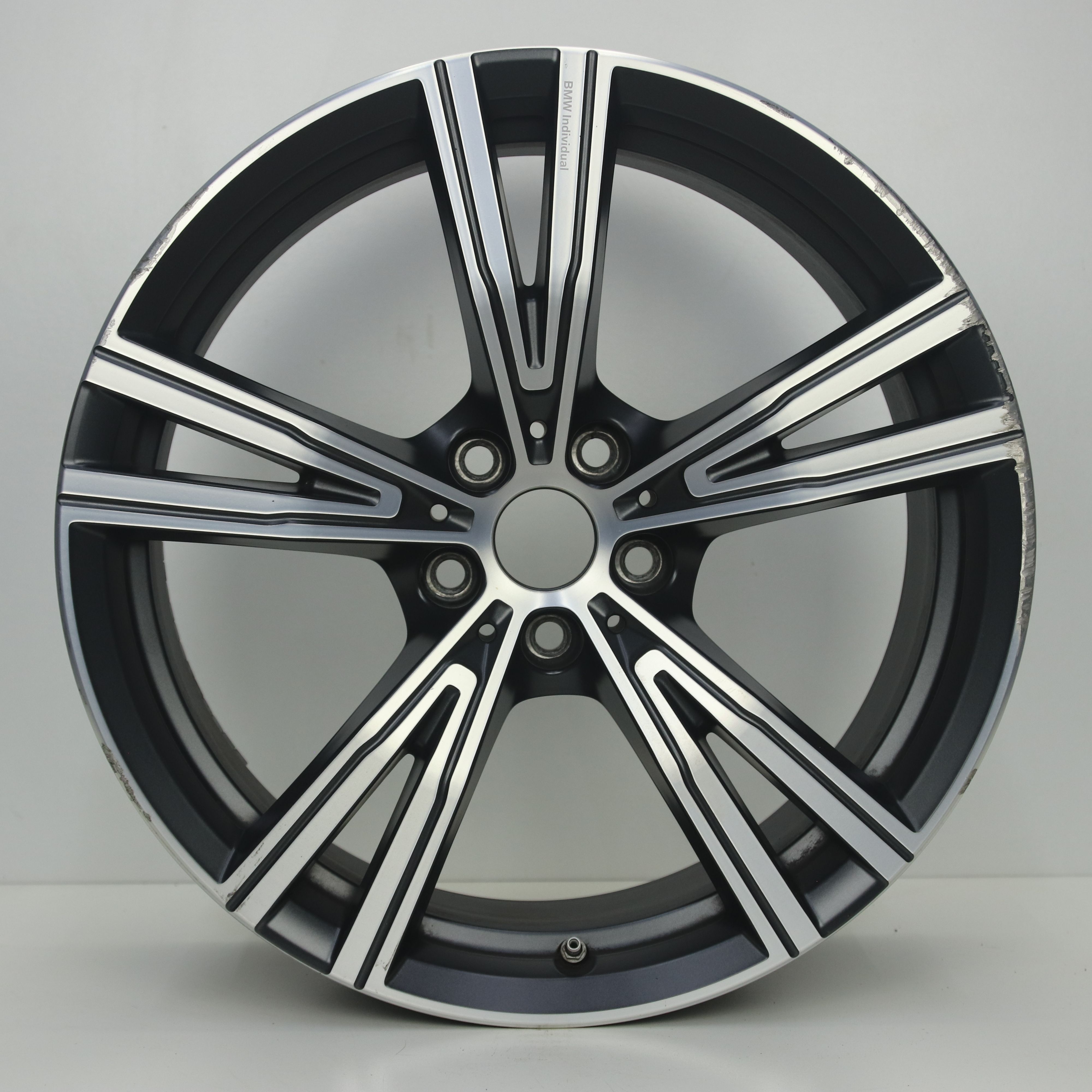 OS1007840 Originele 19 inch lichtmetalen BMW 3-serie styling 793i velgen (Breedset) 8.00X19 5X112 ET27.0 NB66.60 Mat antraciet gepolijst