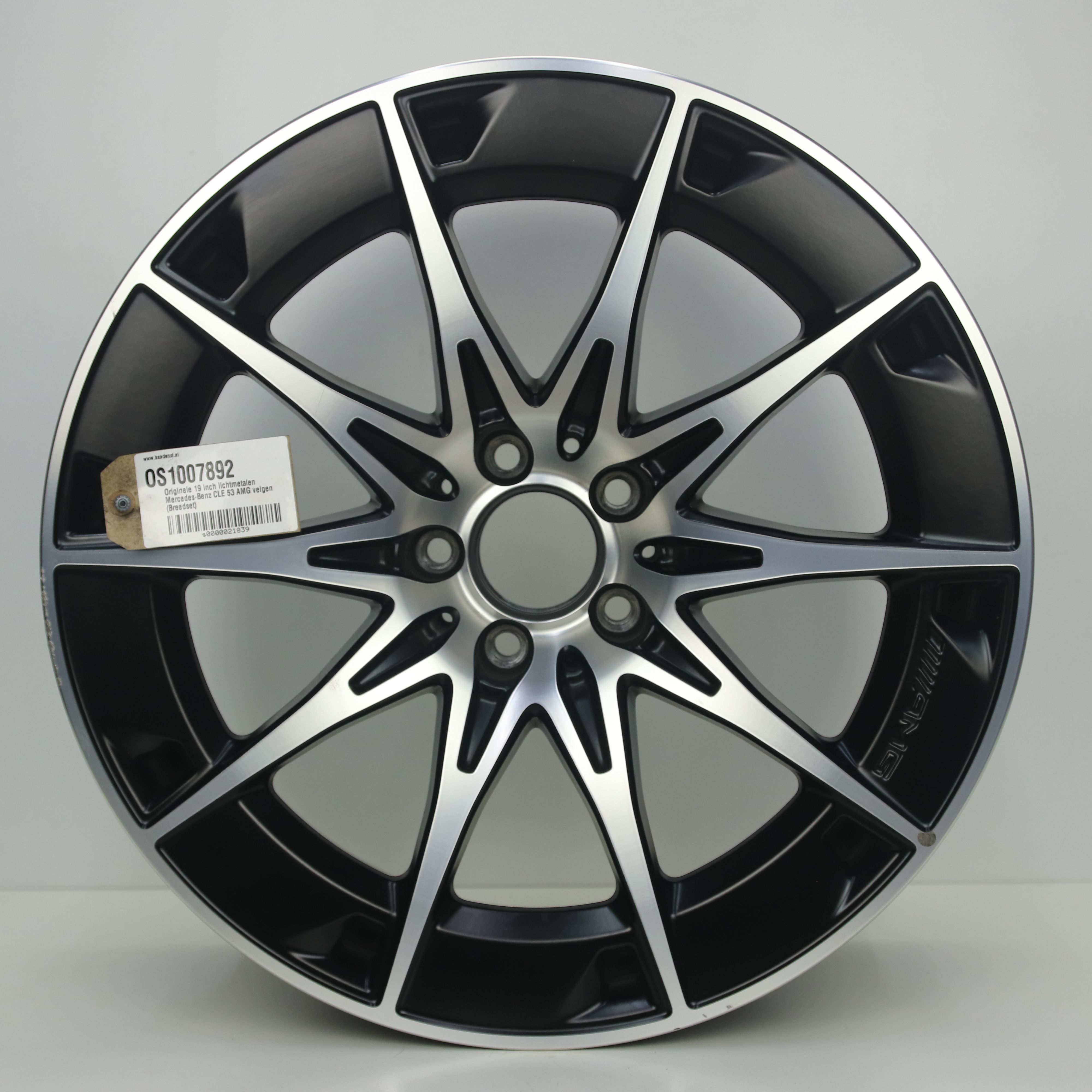 OS1007892 Originele 19 inch lichtmetalen Mercedes-Benz CLE 53 AMG velgen (Breedset) 9.50X19 5X112 ET19.0 NB66.60 Mat zwart gepolijst